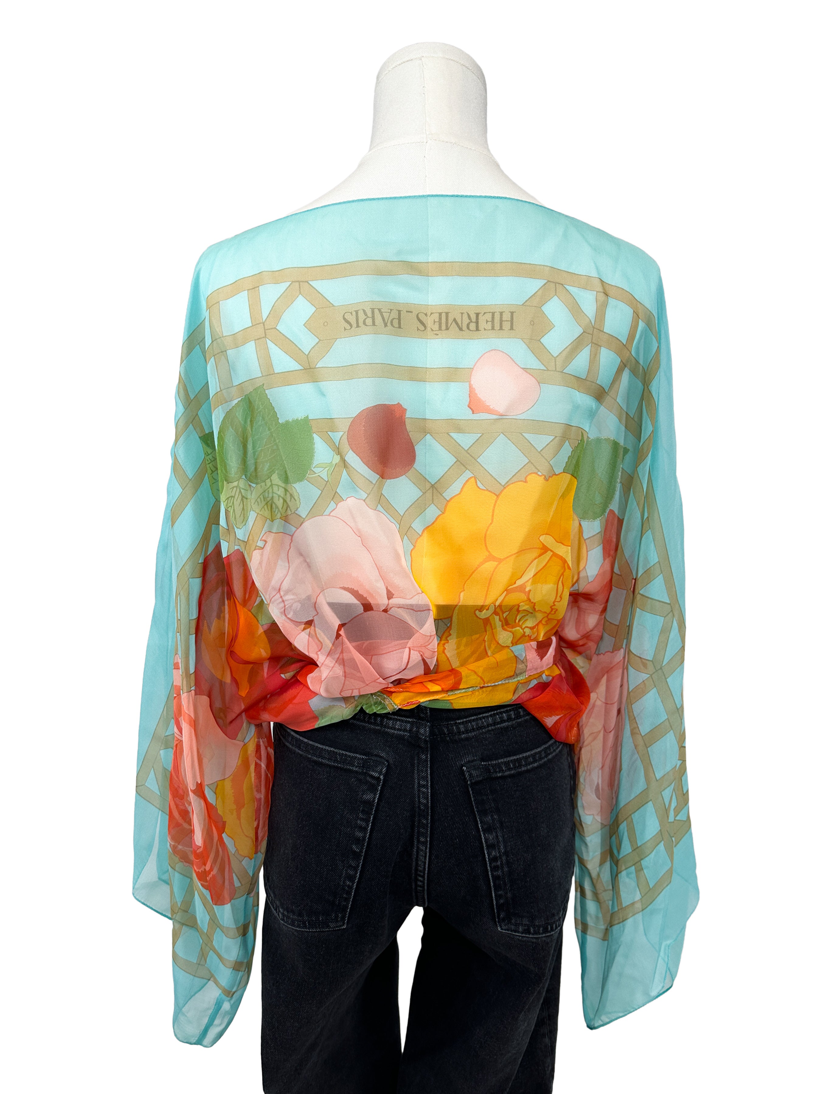 Hermès Roseraie Mousseline Top