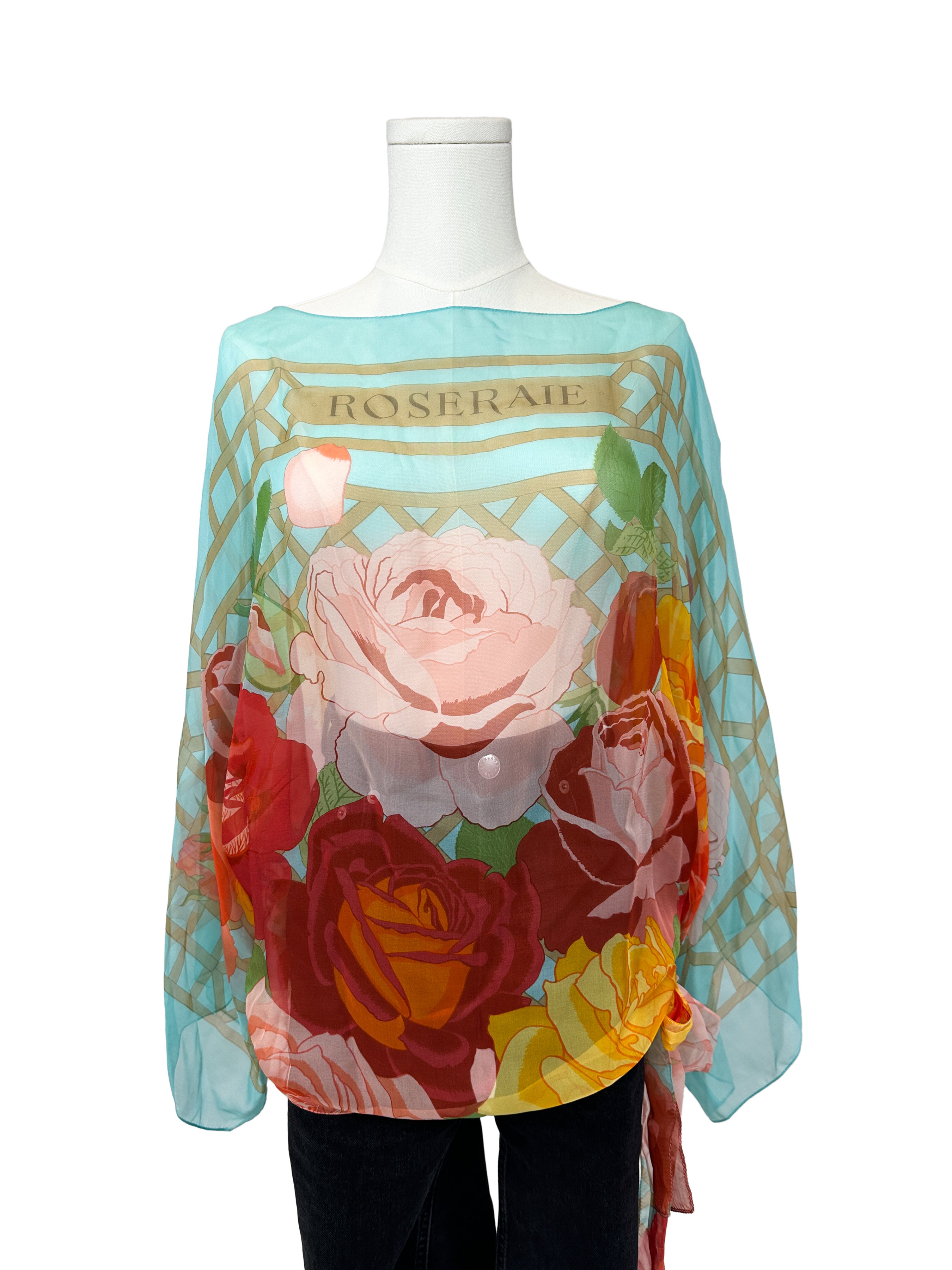 Hermès Roseraie Mousseline Top