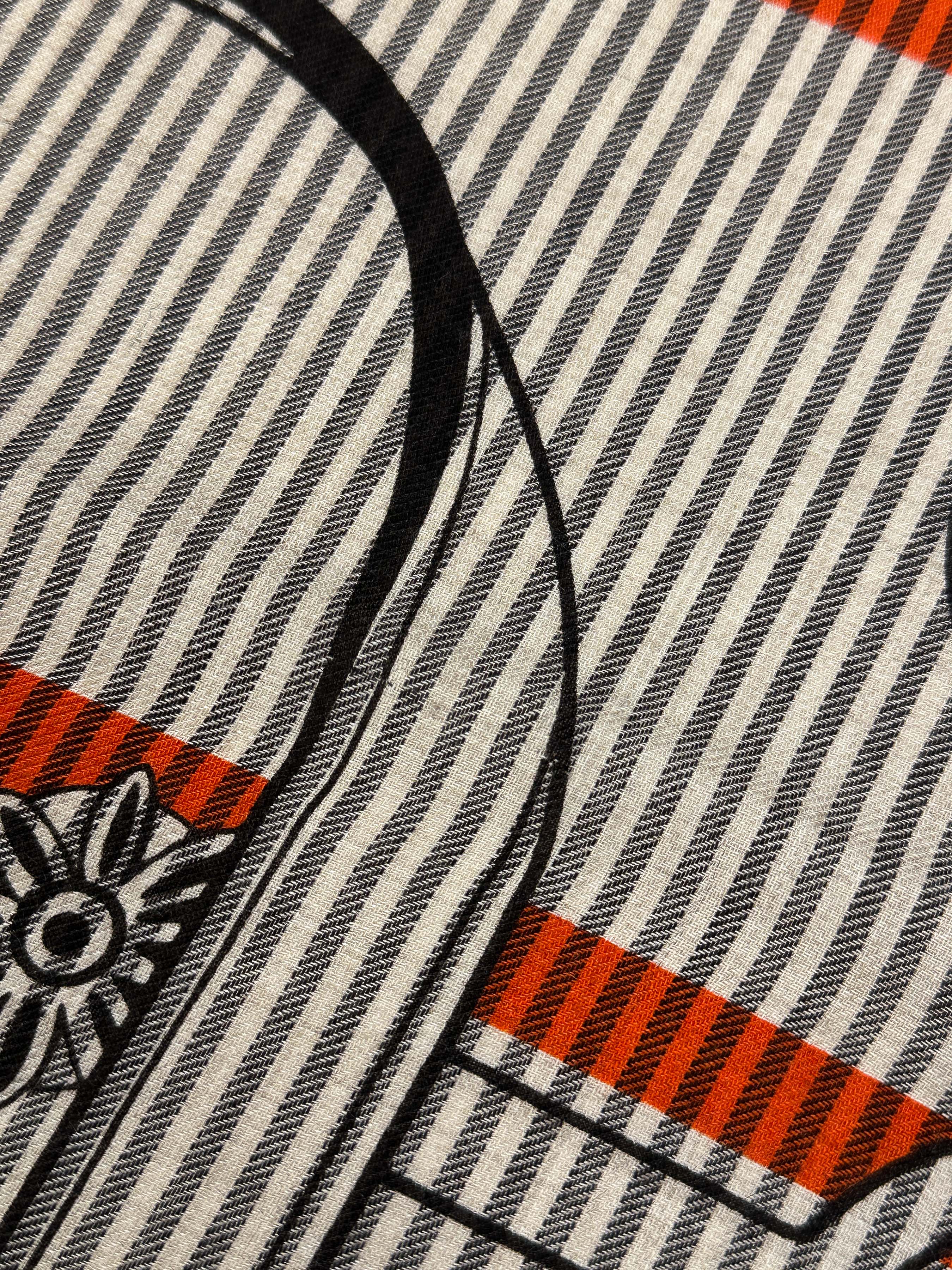 Hermès Panoplie Equestre Eyeliner Cashmere Silk 140