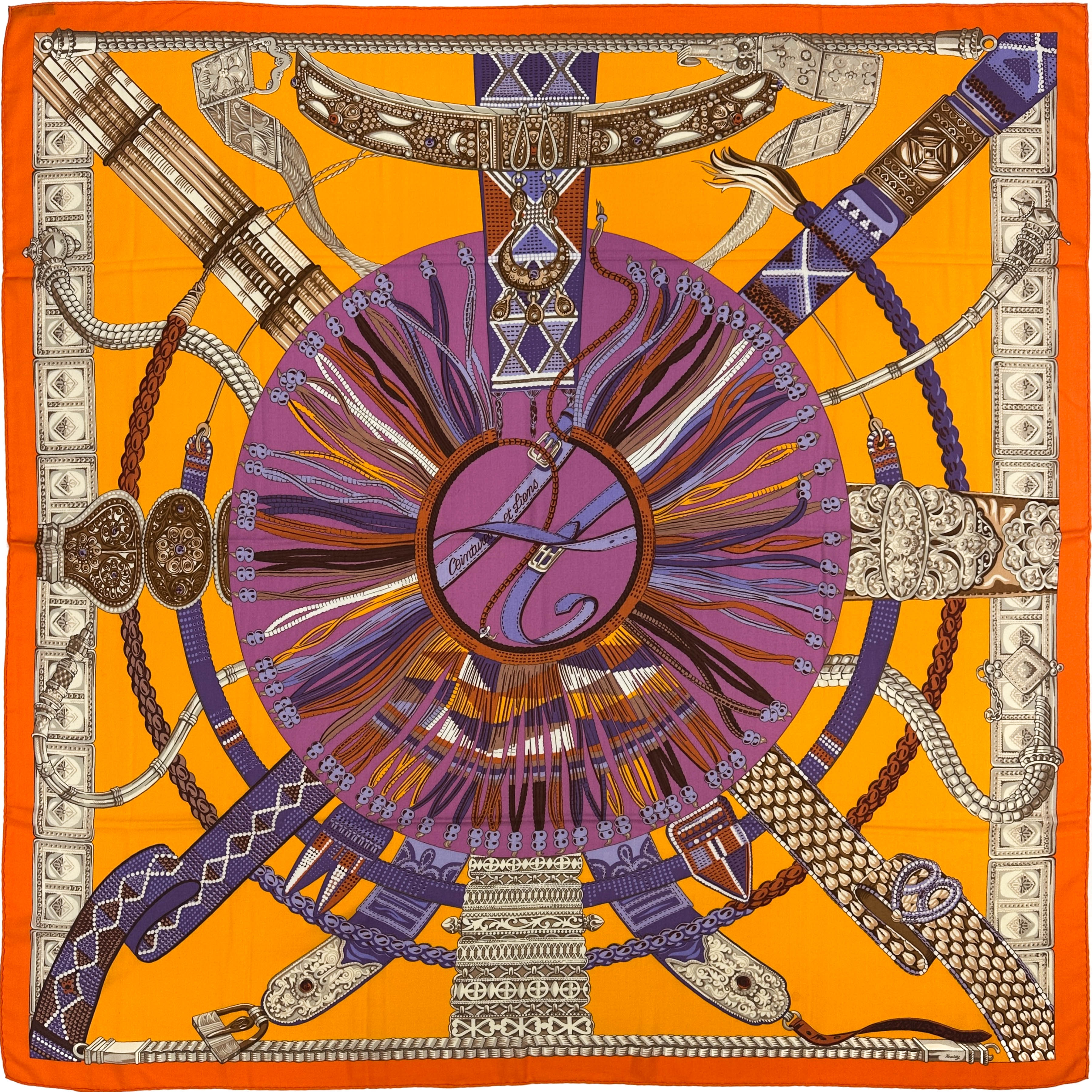 Hermès Centuries et Liens Cashmere Silk 140