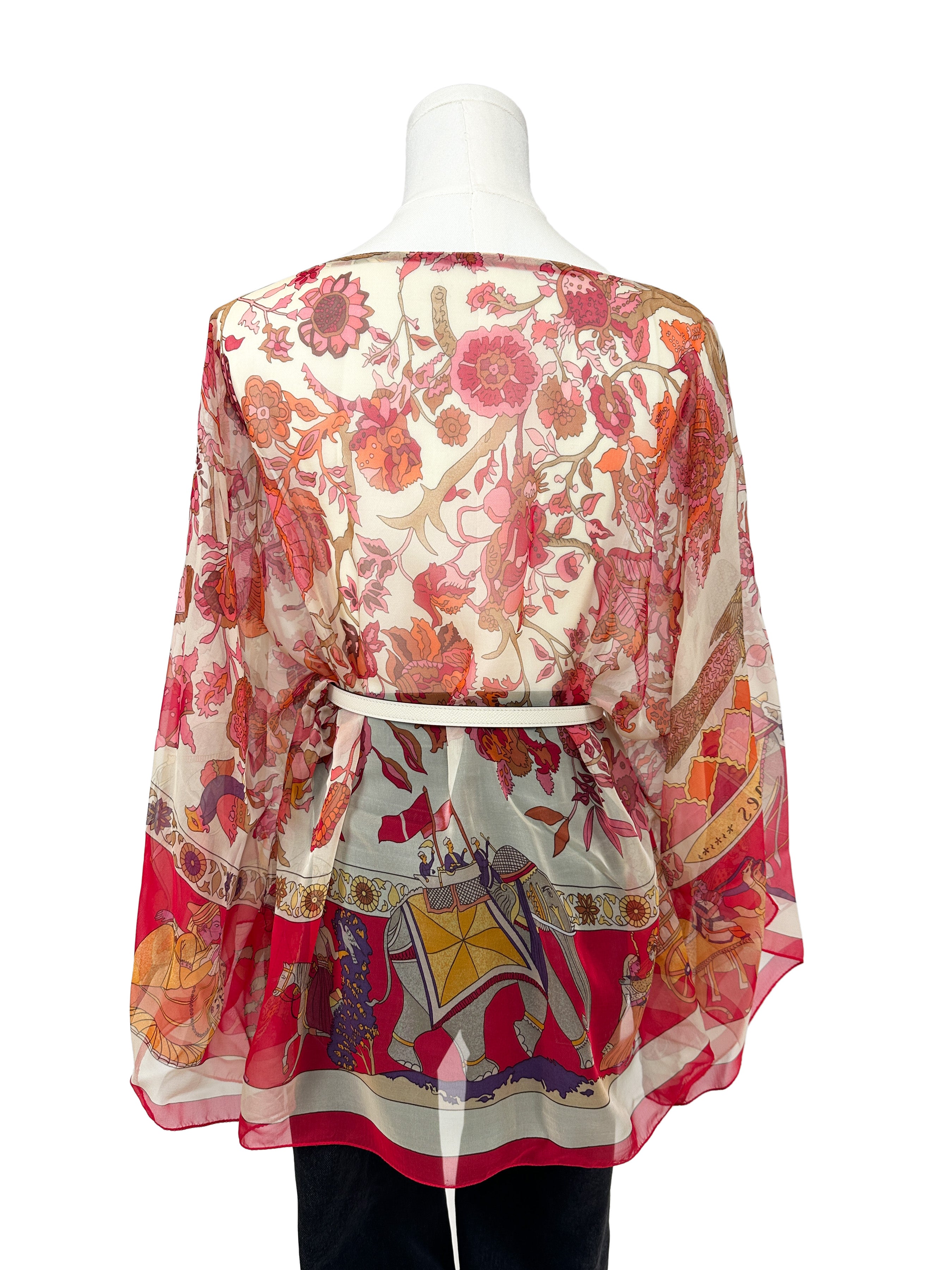Hermès Fantaisies Indiennes Mousseline Top