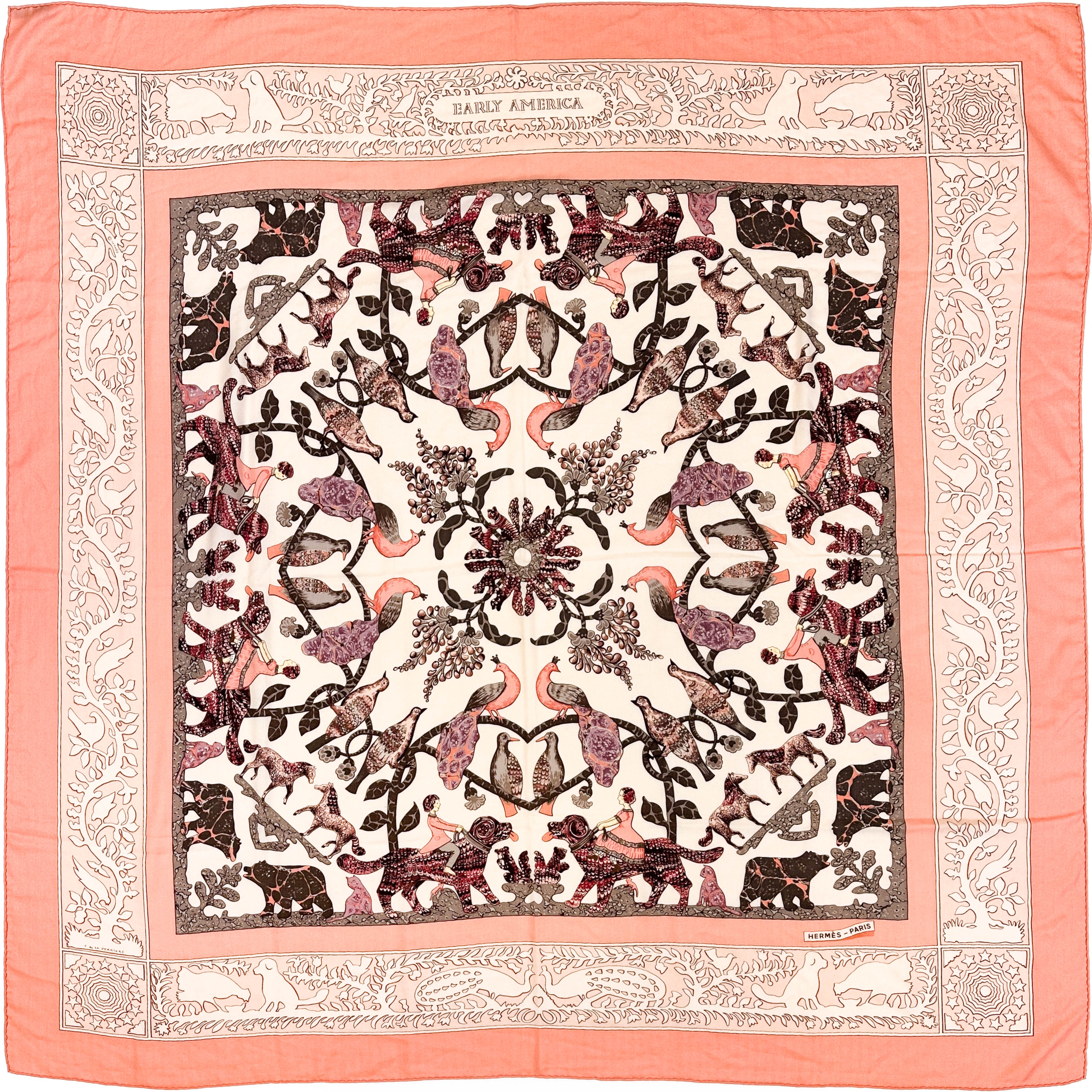 Hermès Early America Cashmere Silk 140