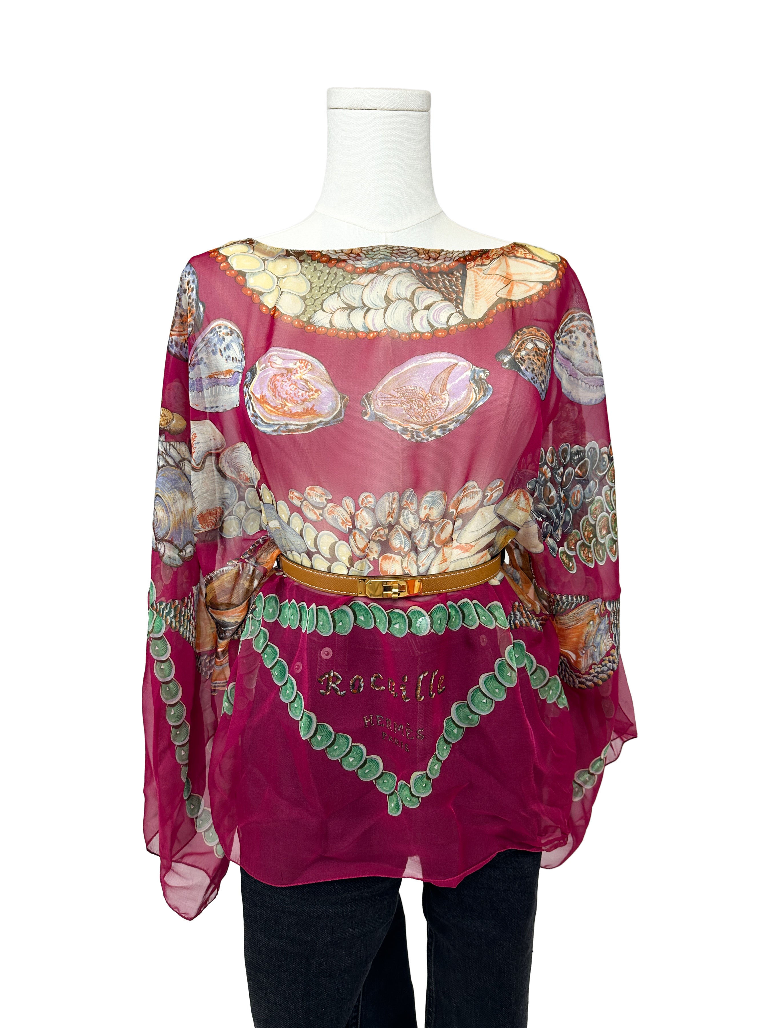 Hermès Rocaille Mousseline Top