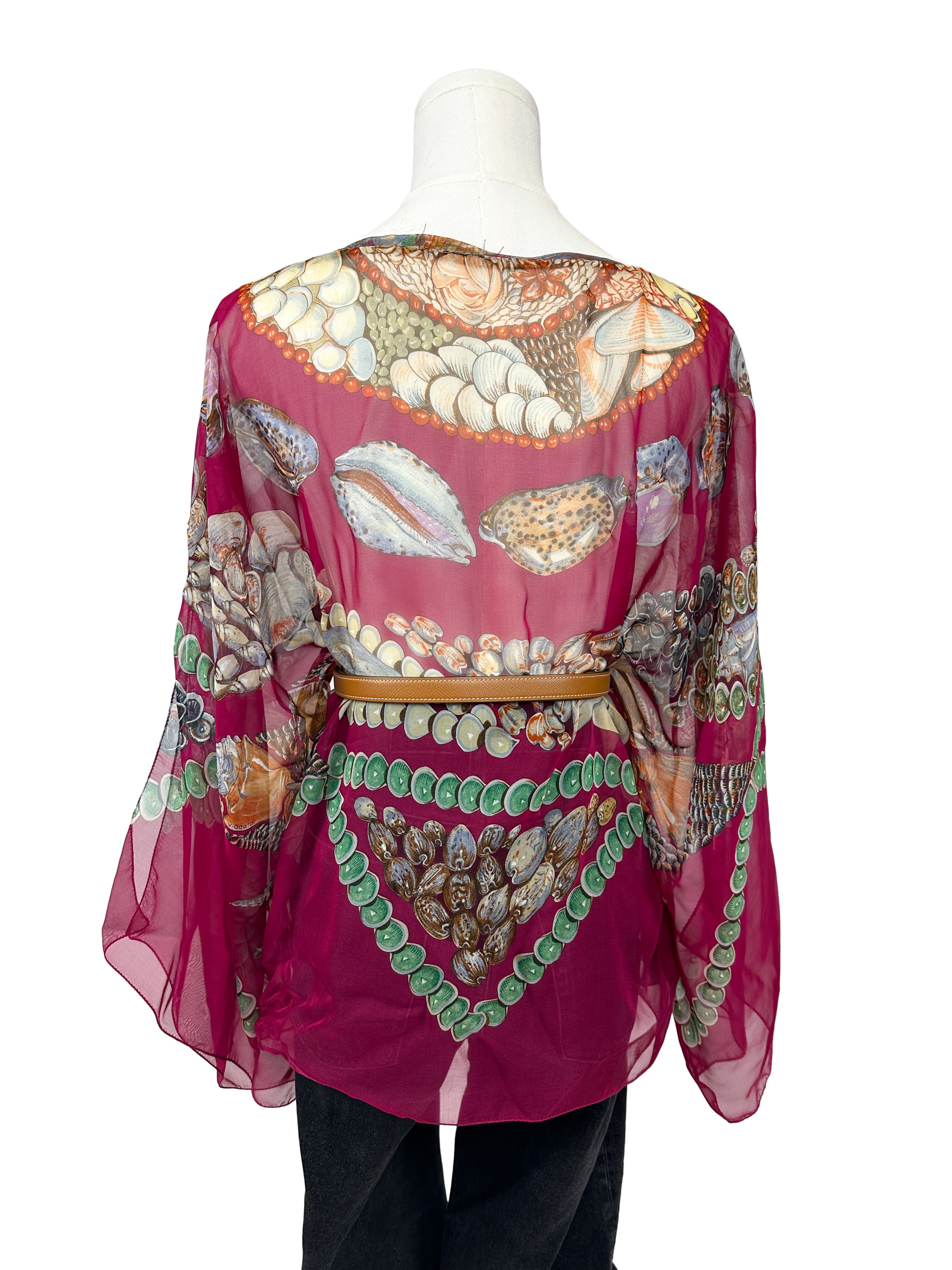 Hermès Rocaille Mousseline Top