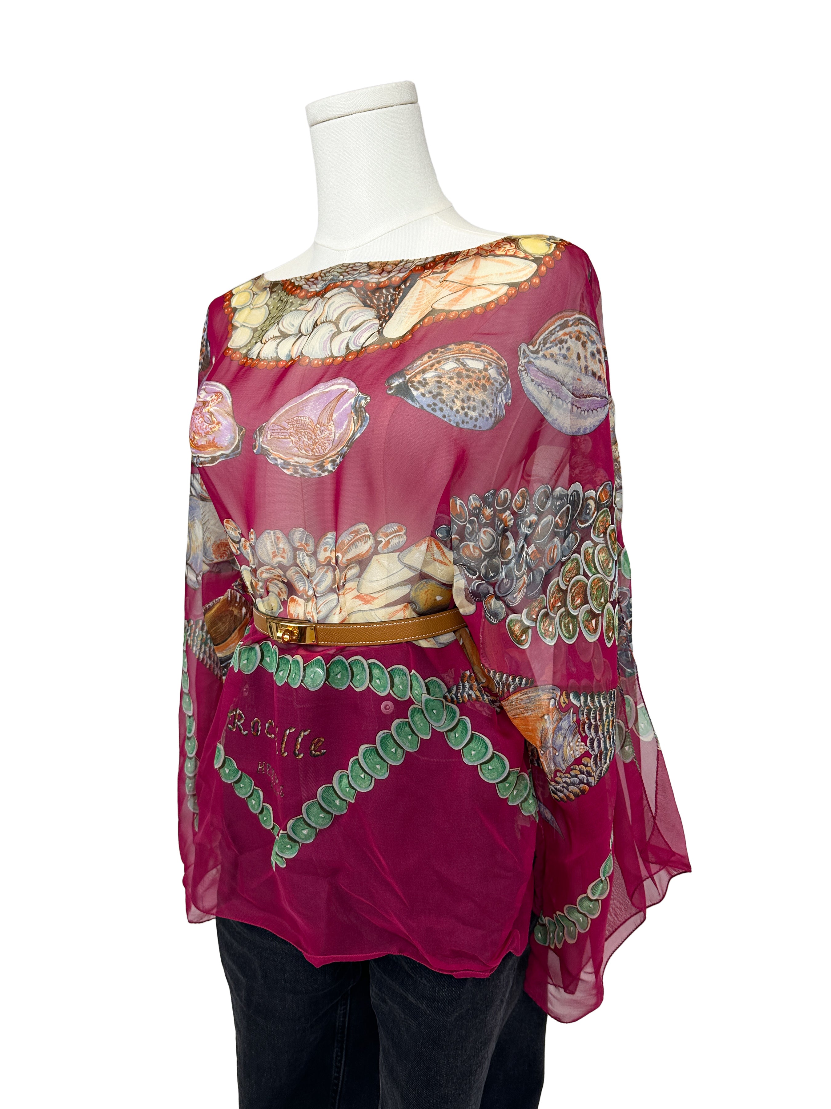 Hermès Rocaille Mousseline Top