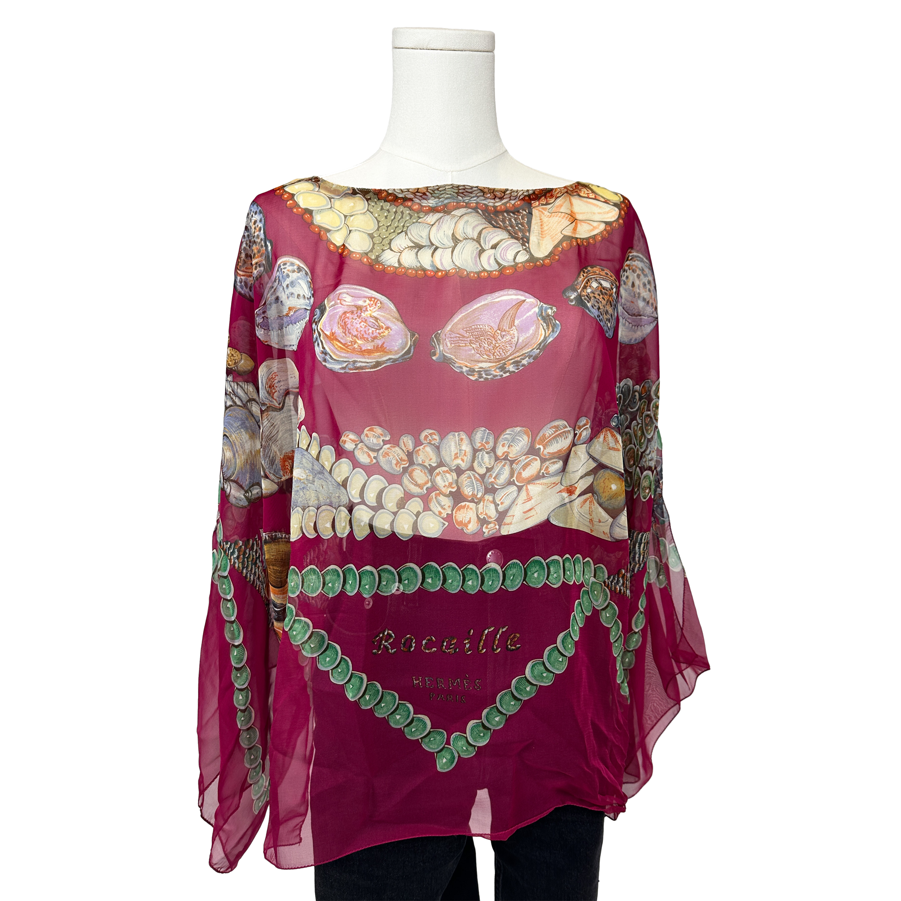 Hermès Rocaille Mousseline Top