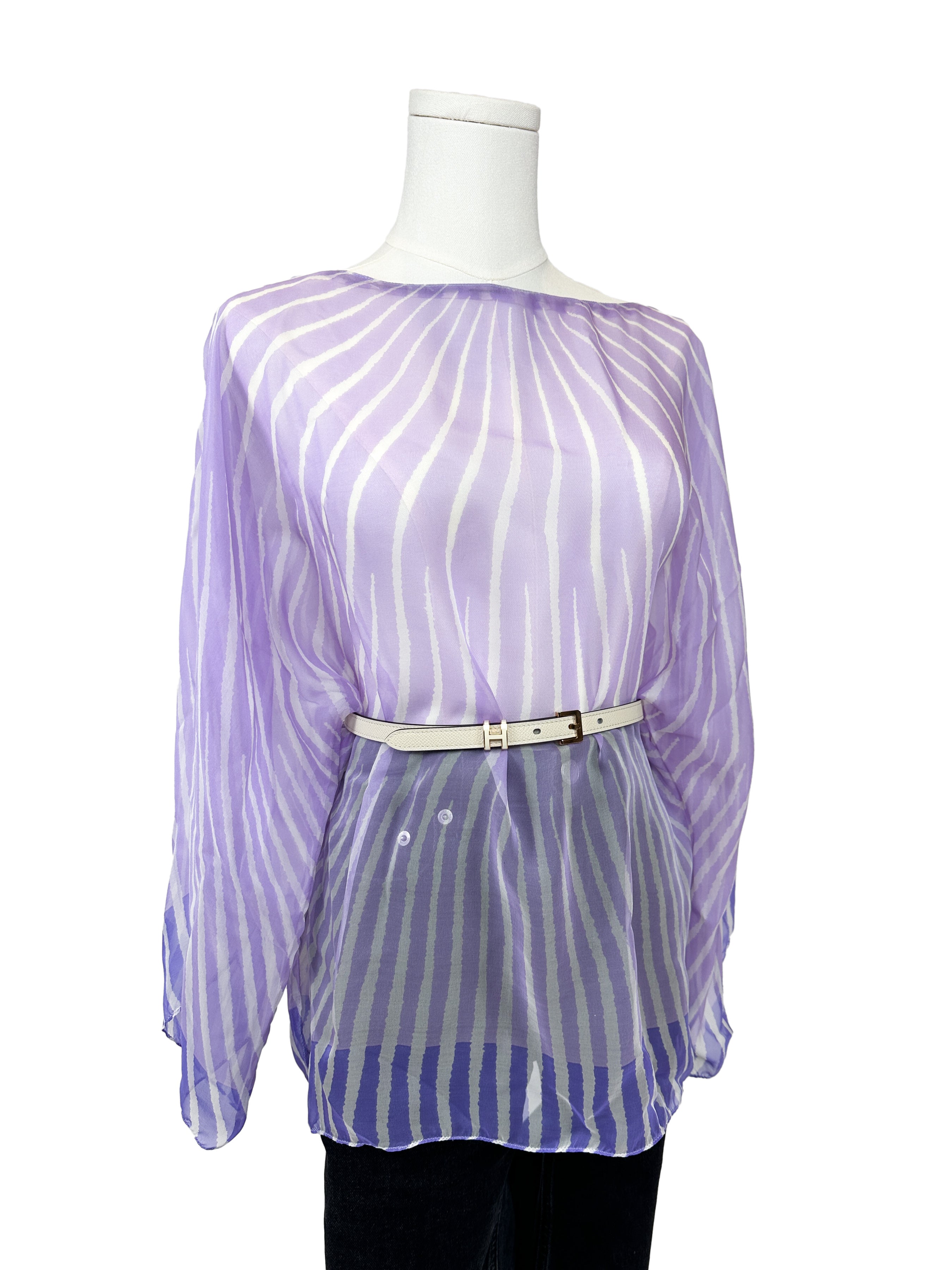 Hermès Soleil Mousseline Top