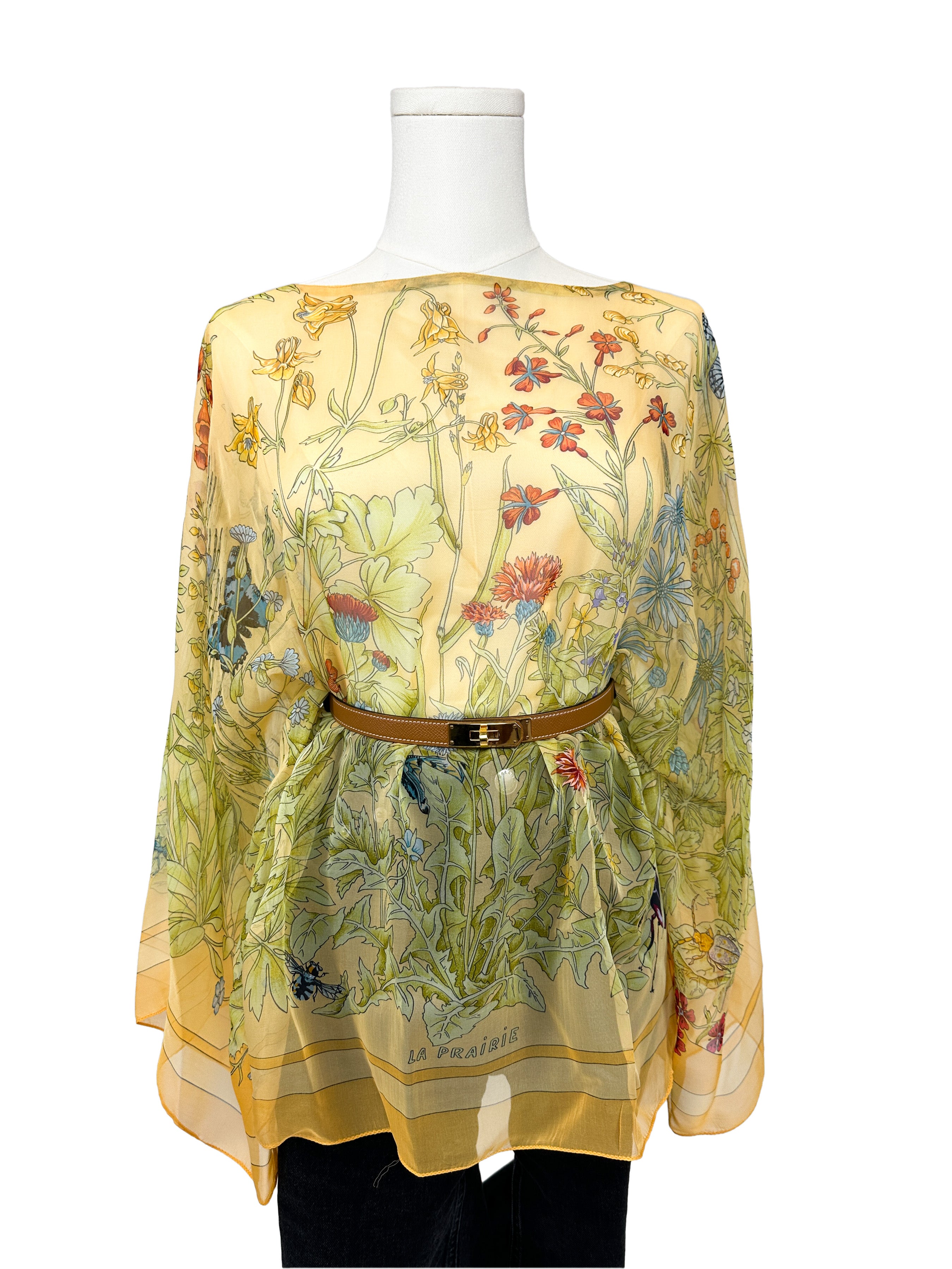 Hermès La Prairie Mousseline Top