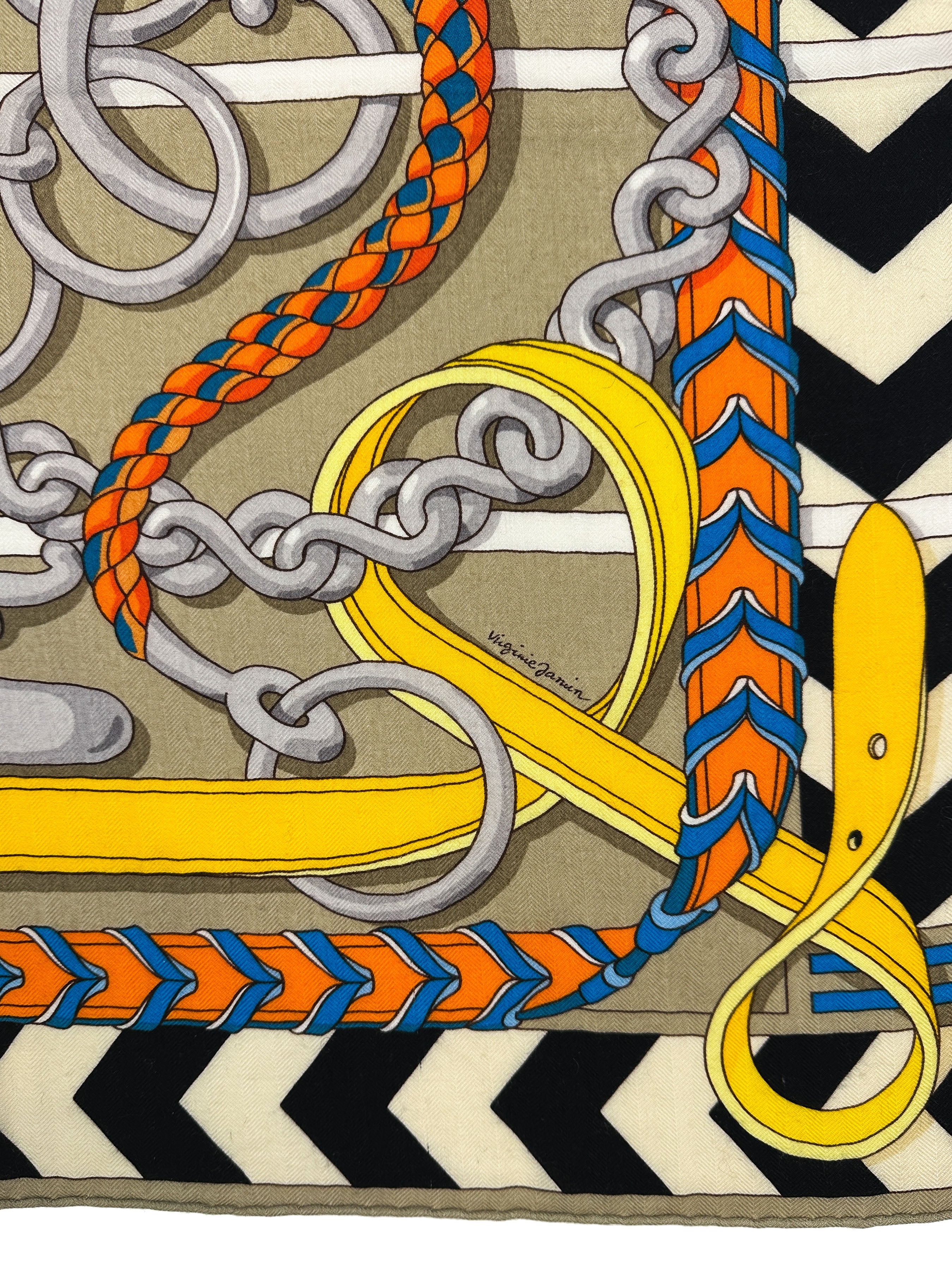 Hermès Panoplie Equestre Cashmere Silk 140