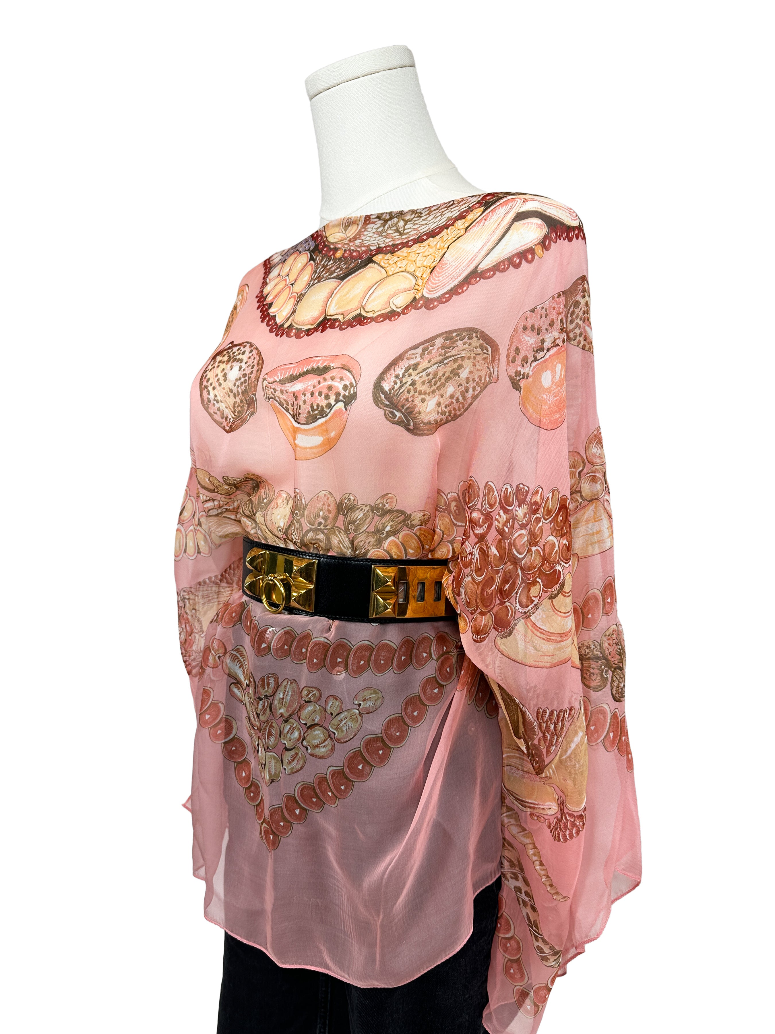 Hermès Rocaille Mousseline Top