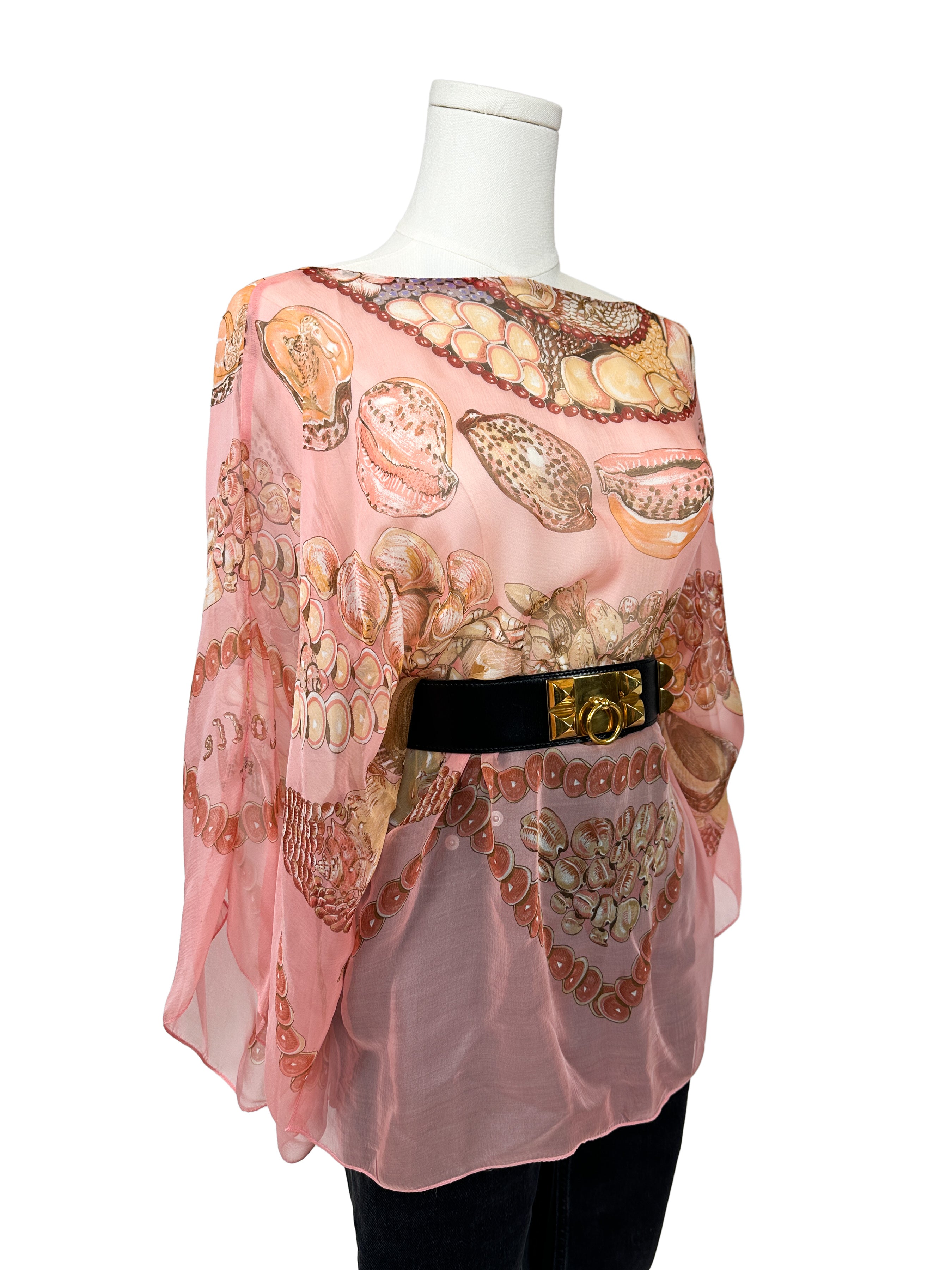 Hermès Rocaille Mousseline Top