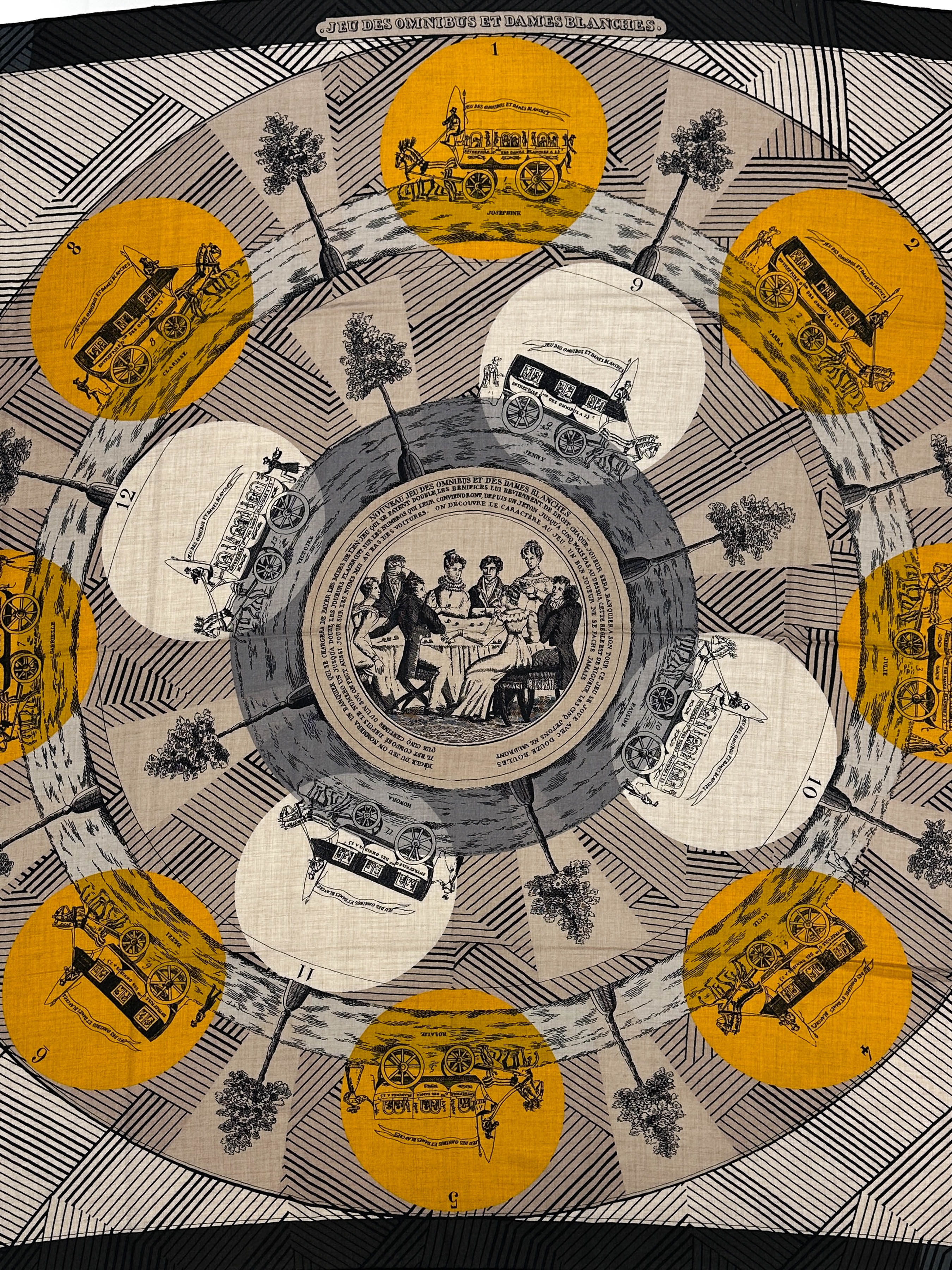 Hermès Jeu des Omnibus et Dames Blanches Remix 140
