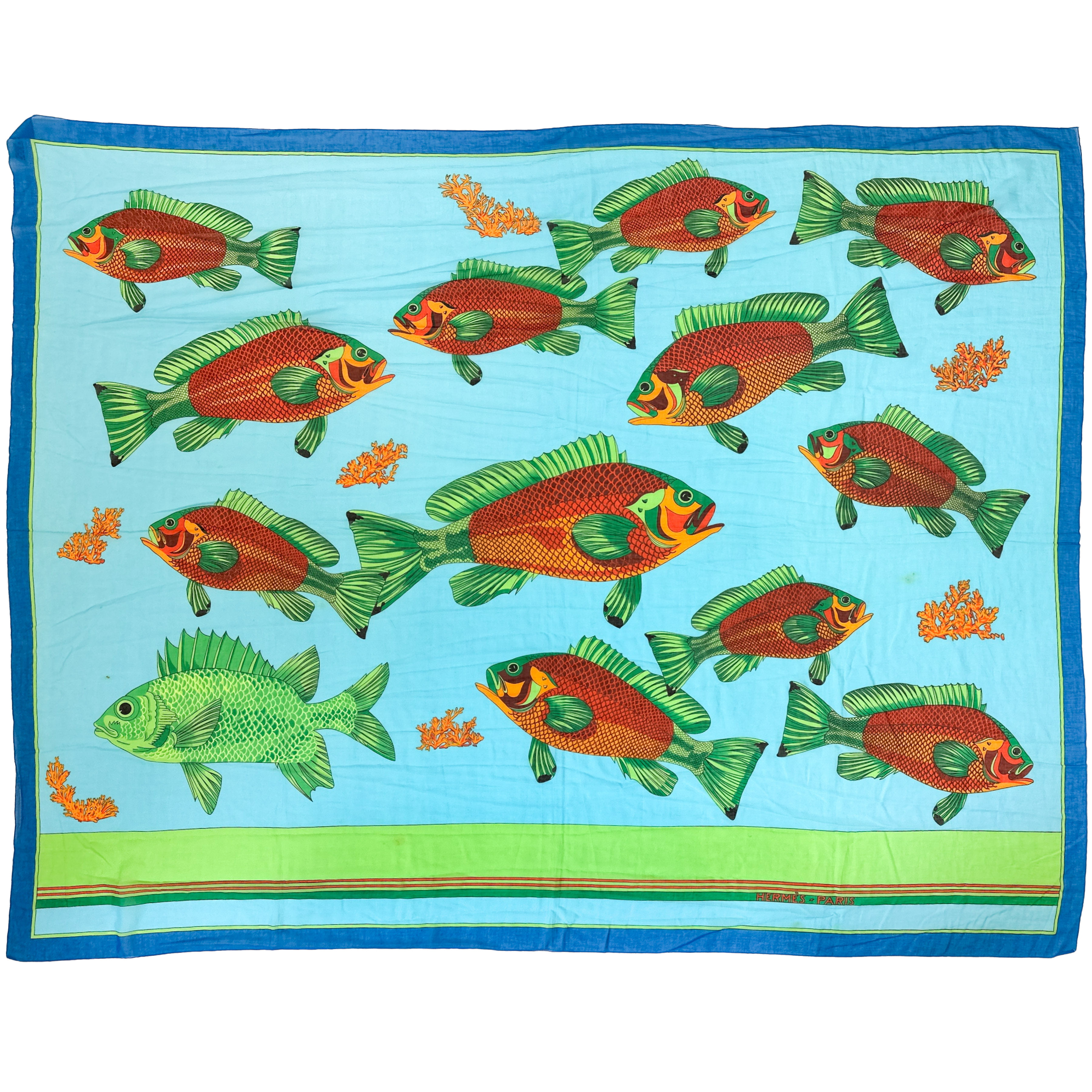 Hermès Fish Cotton Pareo