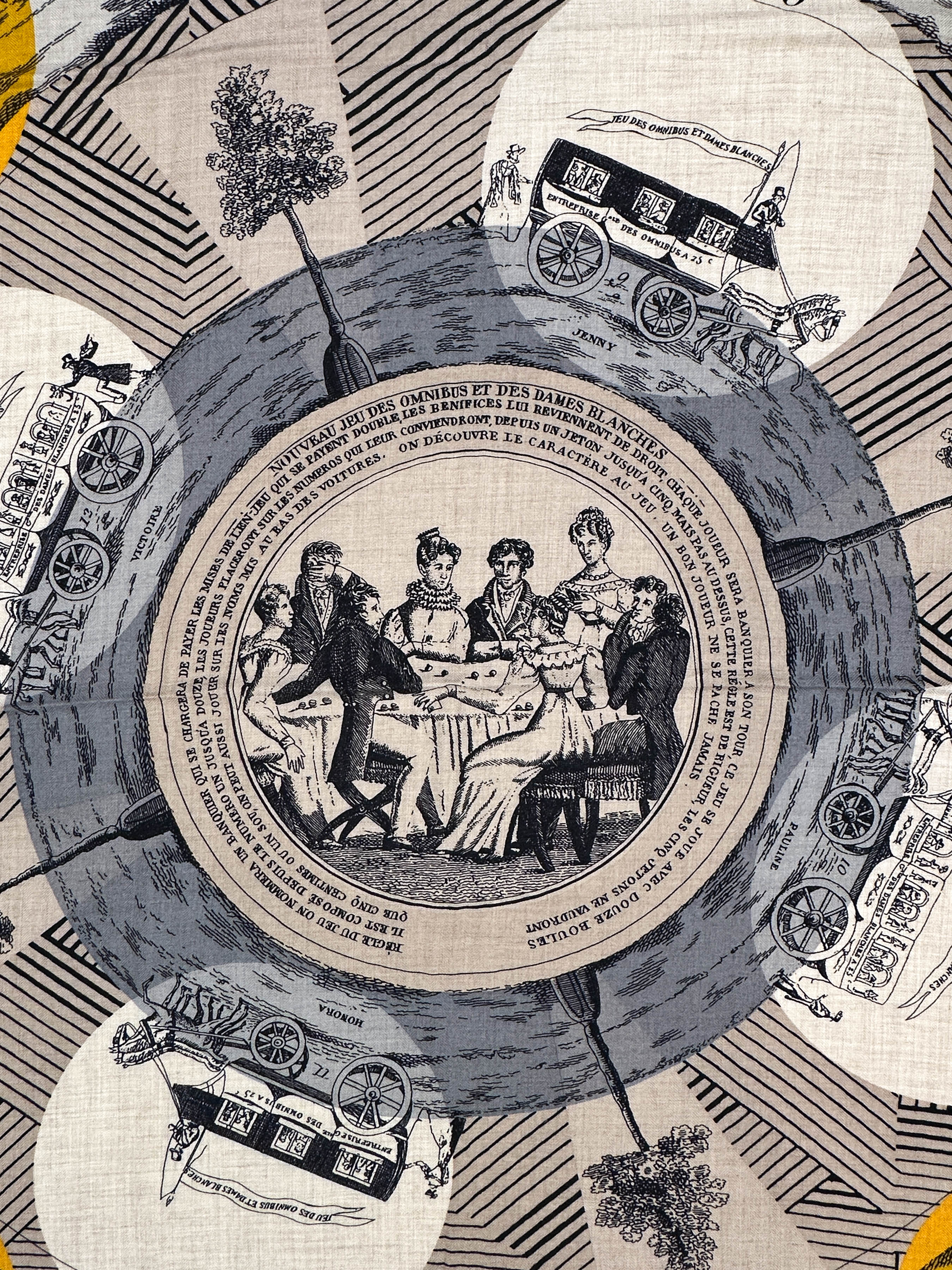 Hermès Jeu des Omnibus et Dames Blanches Remix 140