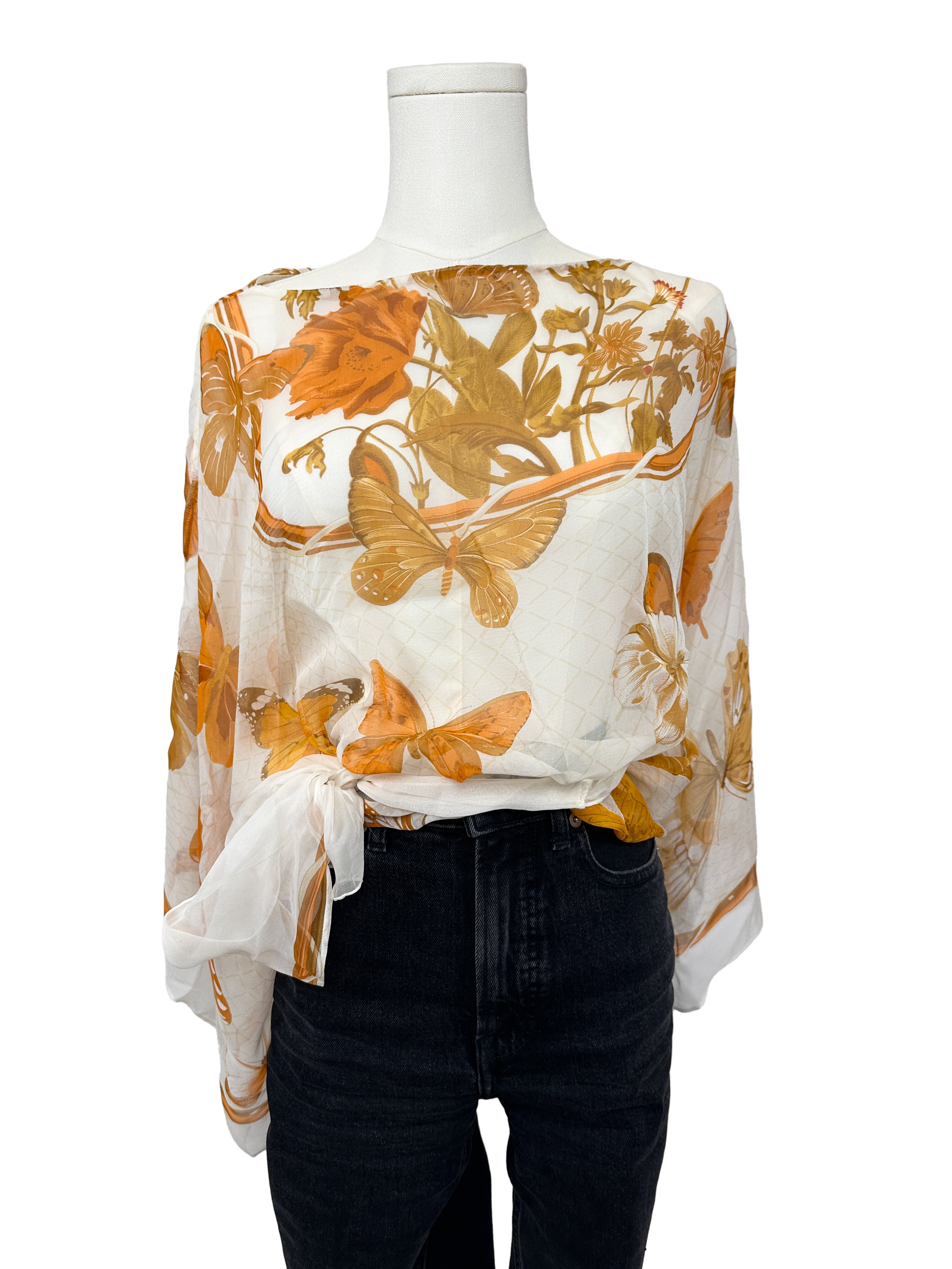 Hermès Farandole Mousseline Top