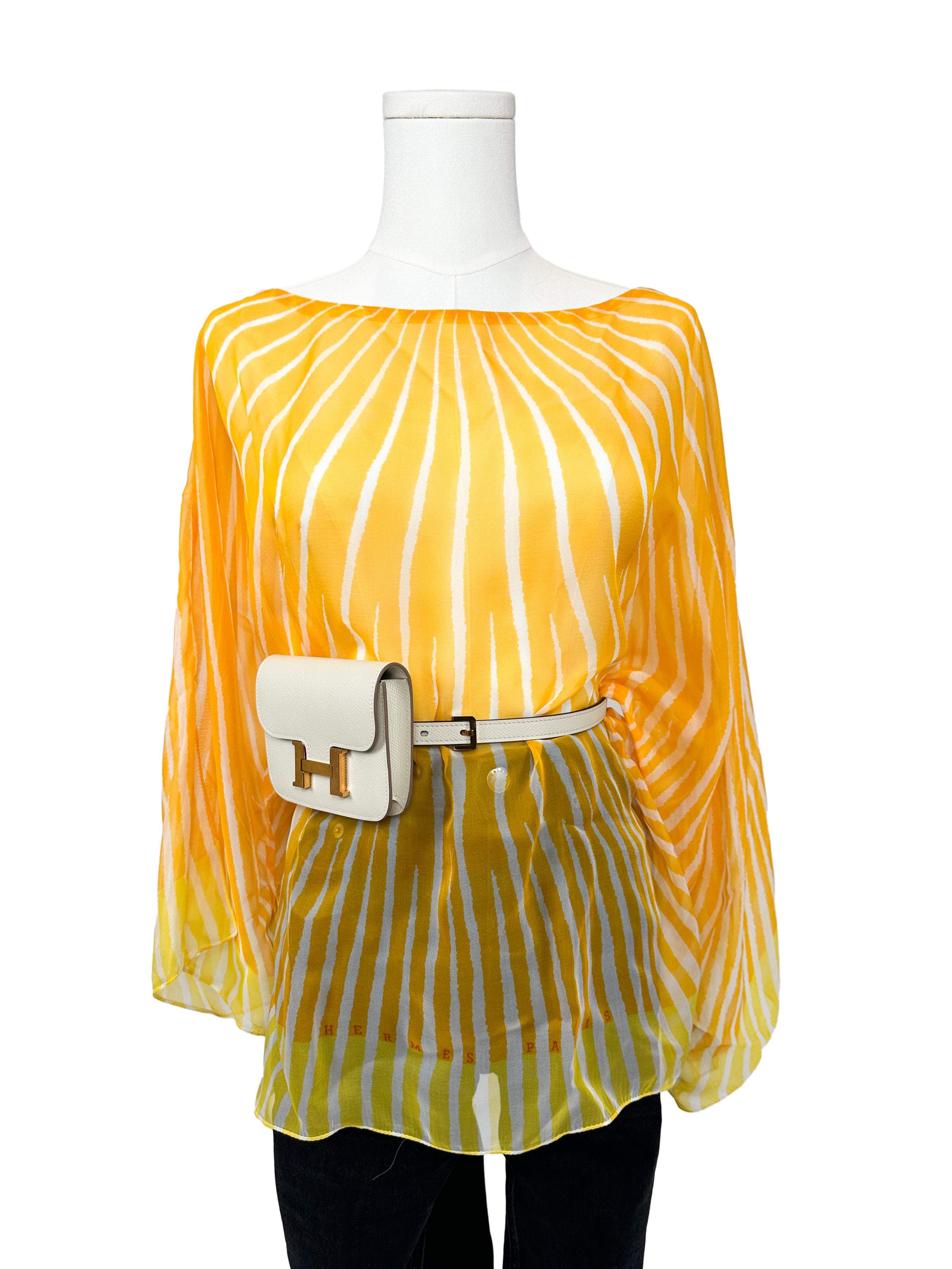 Hermès Soleil Mousseline Top