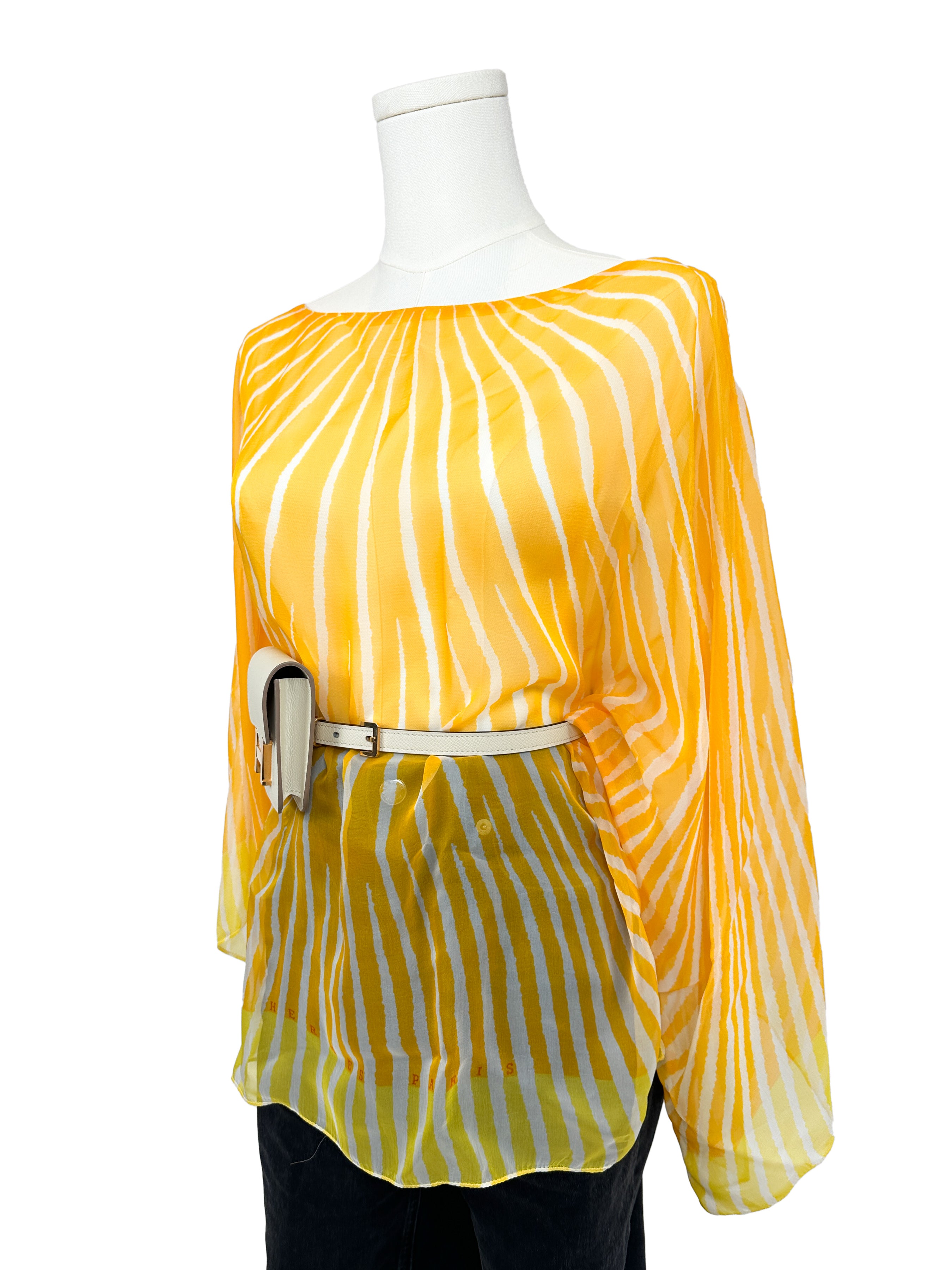 Hermès Soleil Mousseline Top