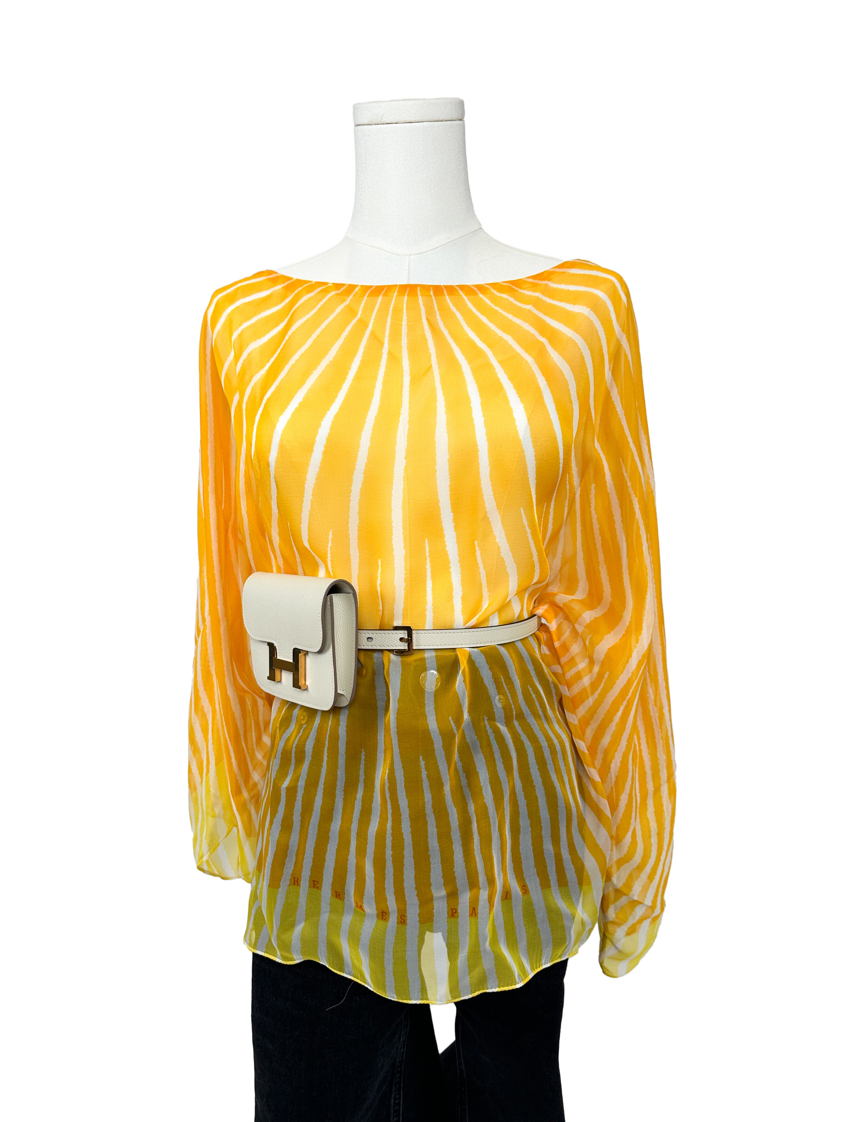 Hermès Soleil Mousseline Top