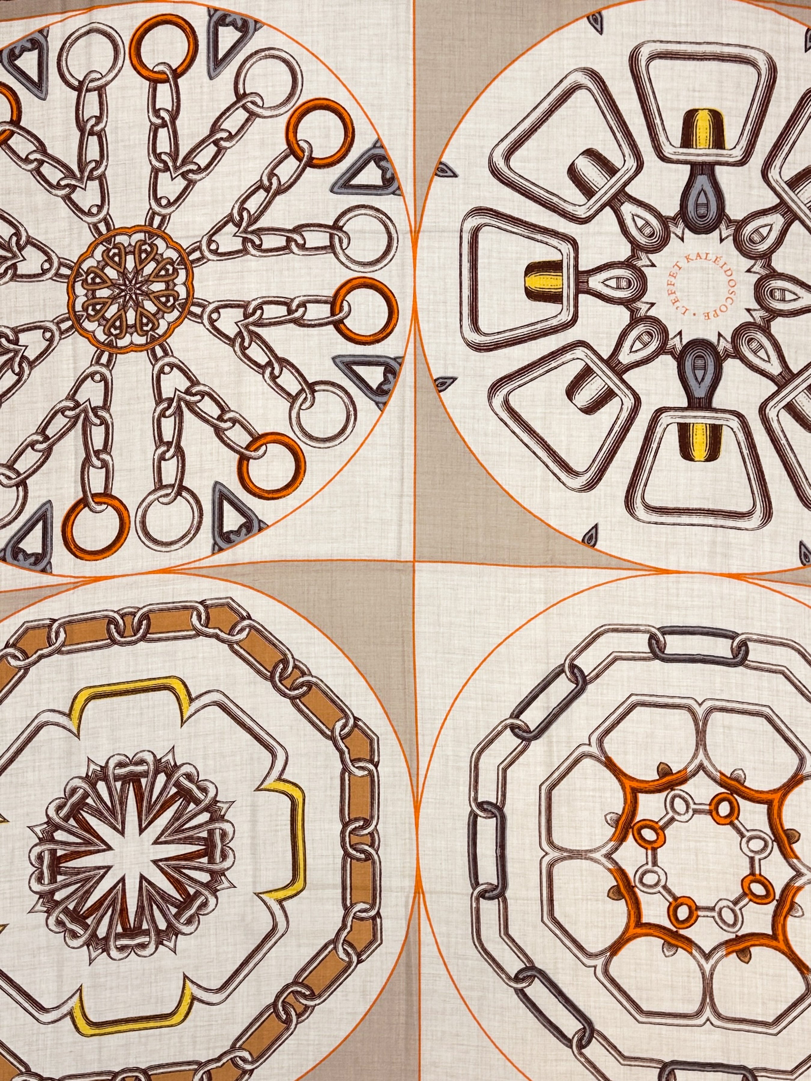 Hermès Effet Kaleidoscope Cashmere Silk 140