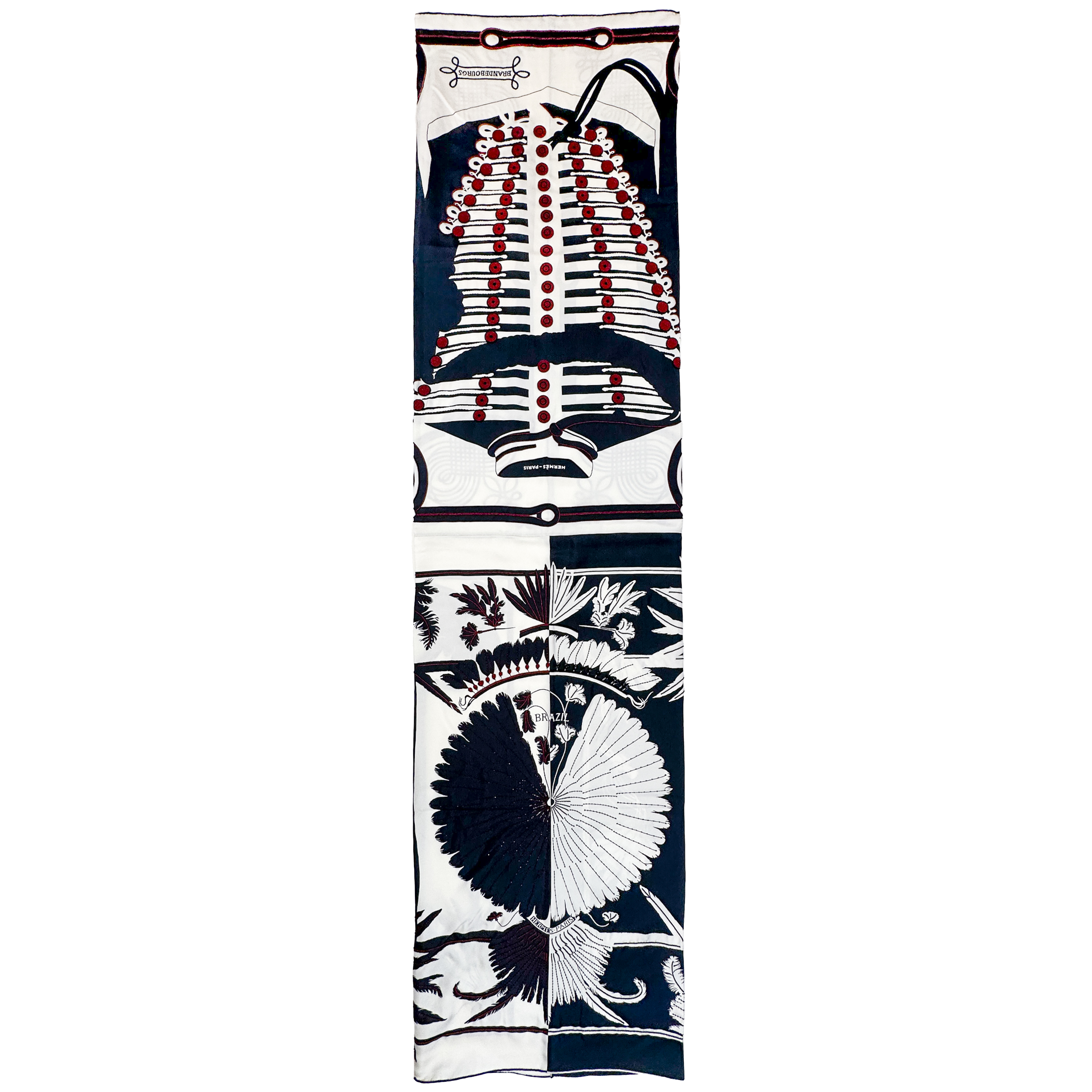 Hermès Brazil & Brandebourg Tatouages Precieux Exceptional Beaded Shawl
