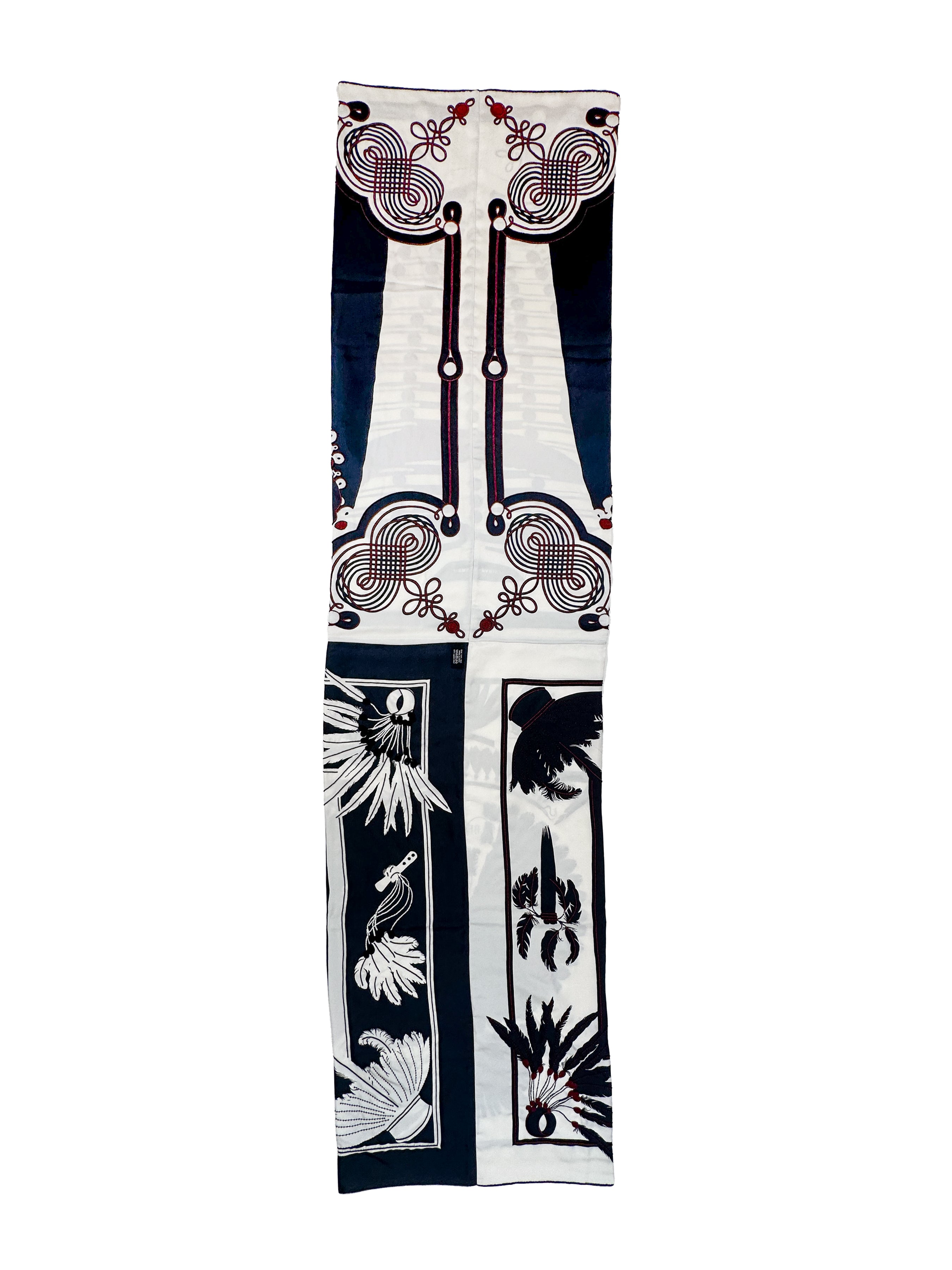 Hermès Brazil & Brandebourg Tatouages Precieux Exceptional Beaded Shawl