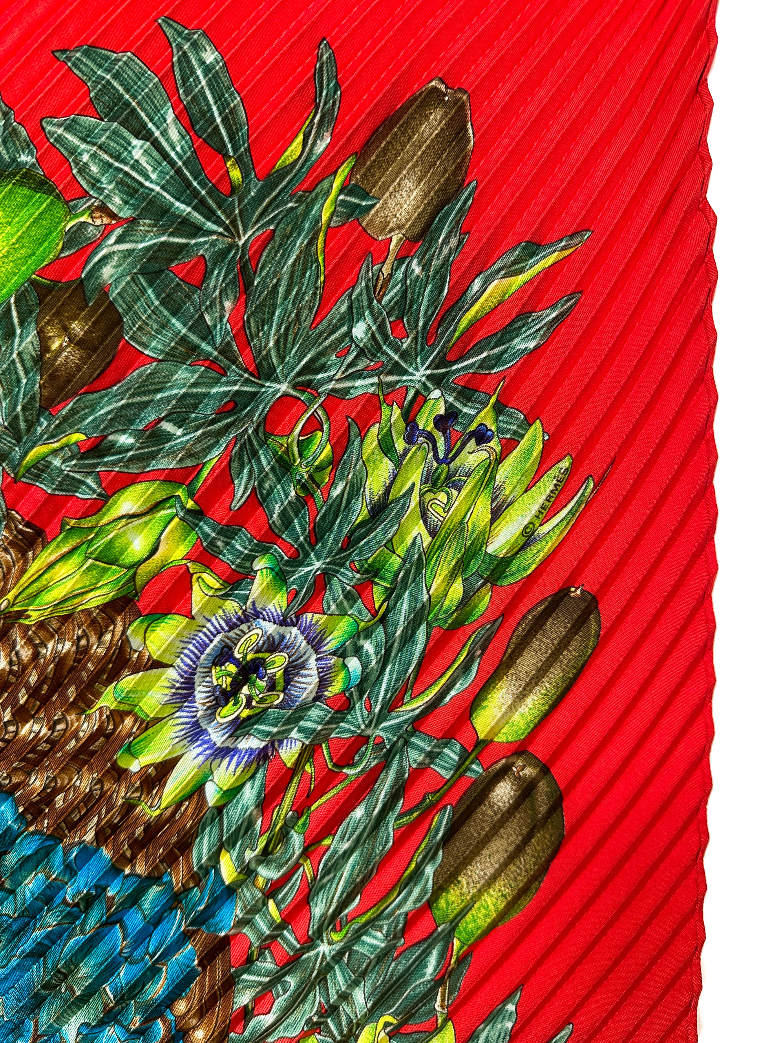 Hermès Passiflores Plissé 90