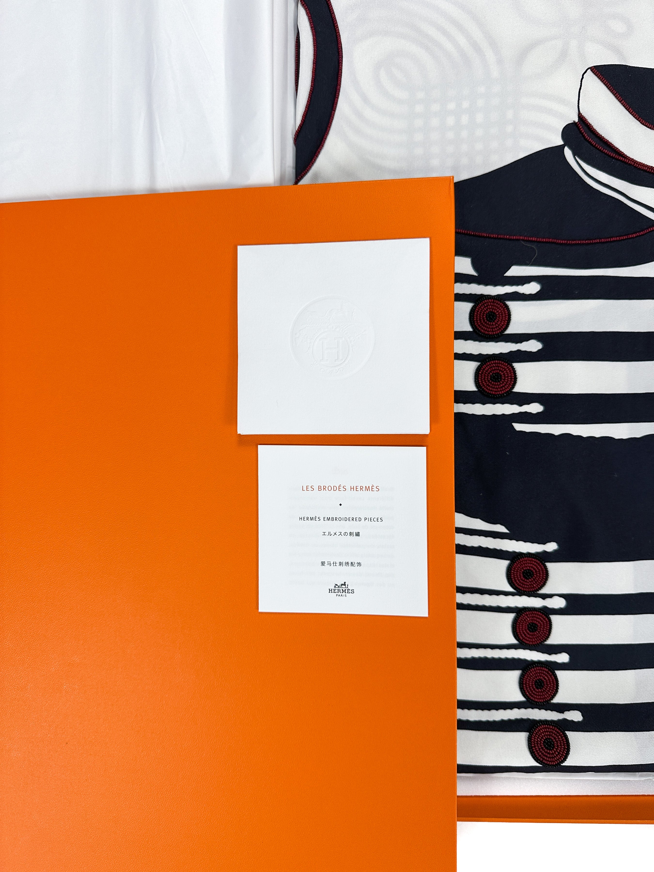 Hermès Brazil & Brandebourg Tatouages Precieux Exceptional Beaded Shawl