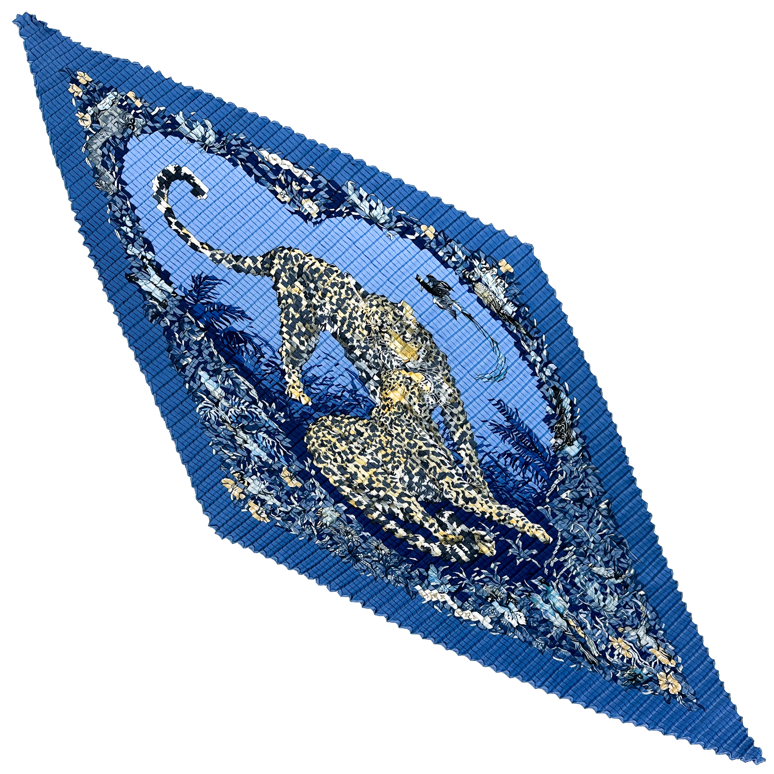 Hermès Jungle Love Mosaic Plissé 90