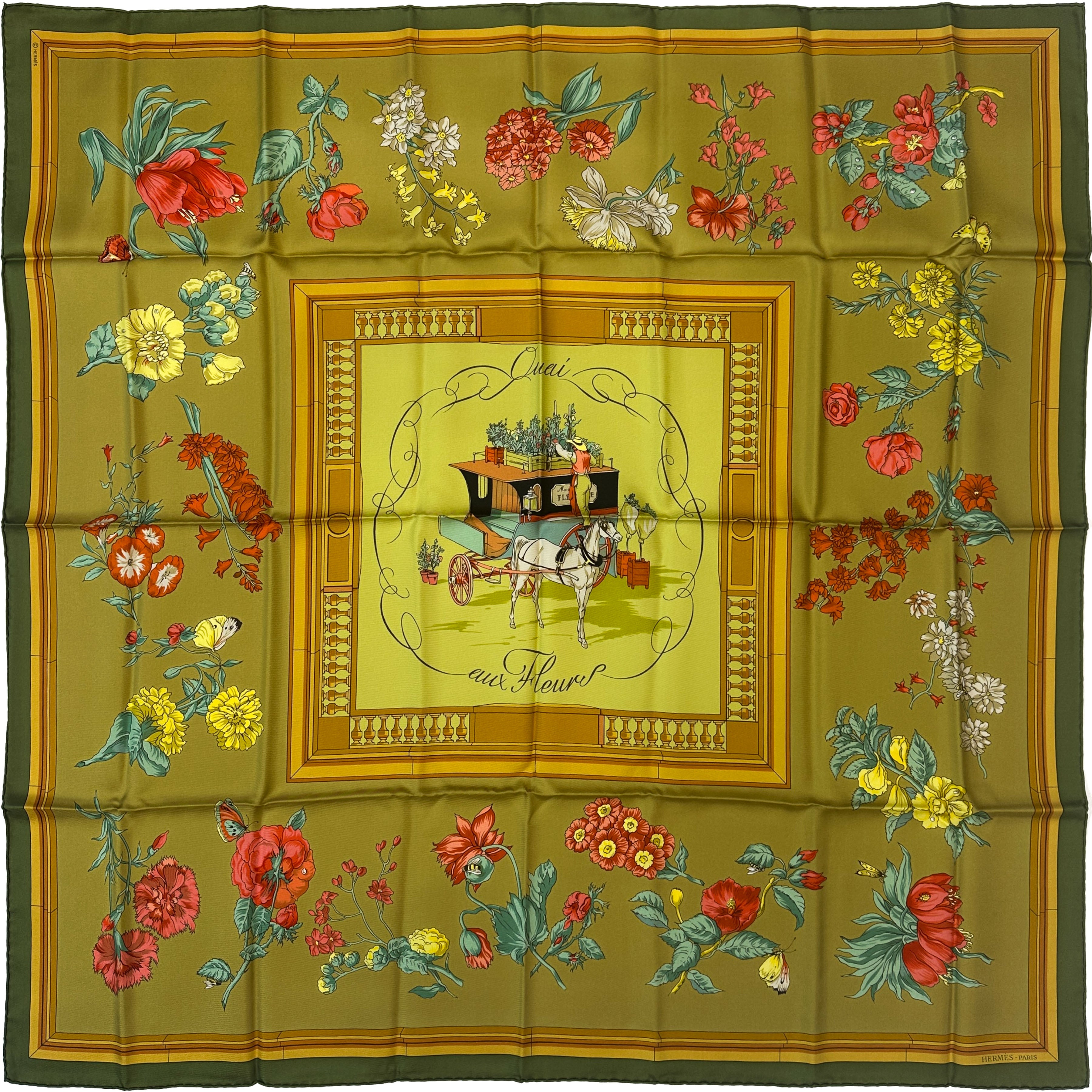 Hermès Quai Aux Fleurs 90