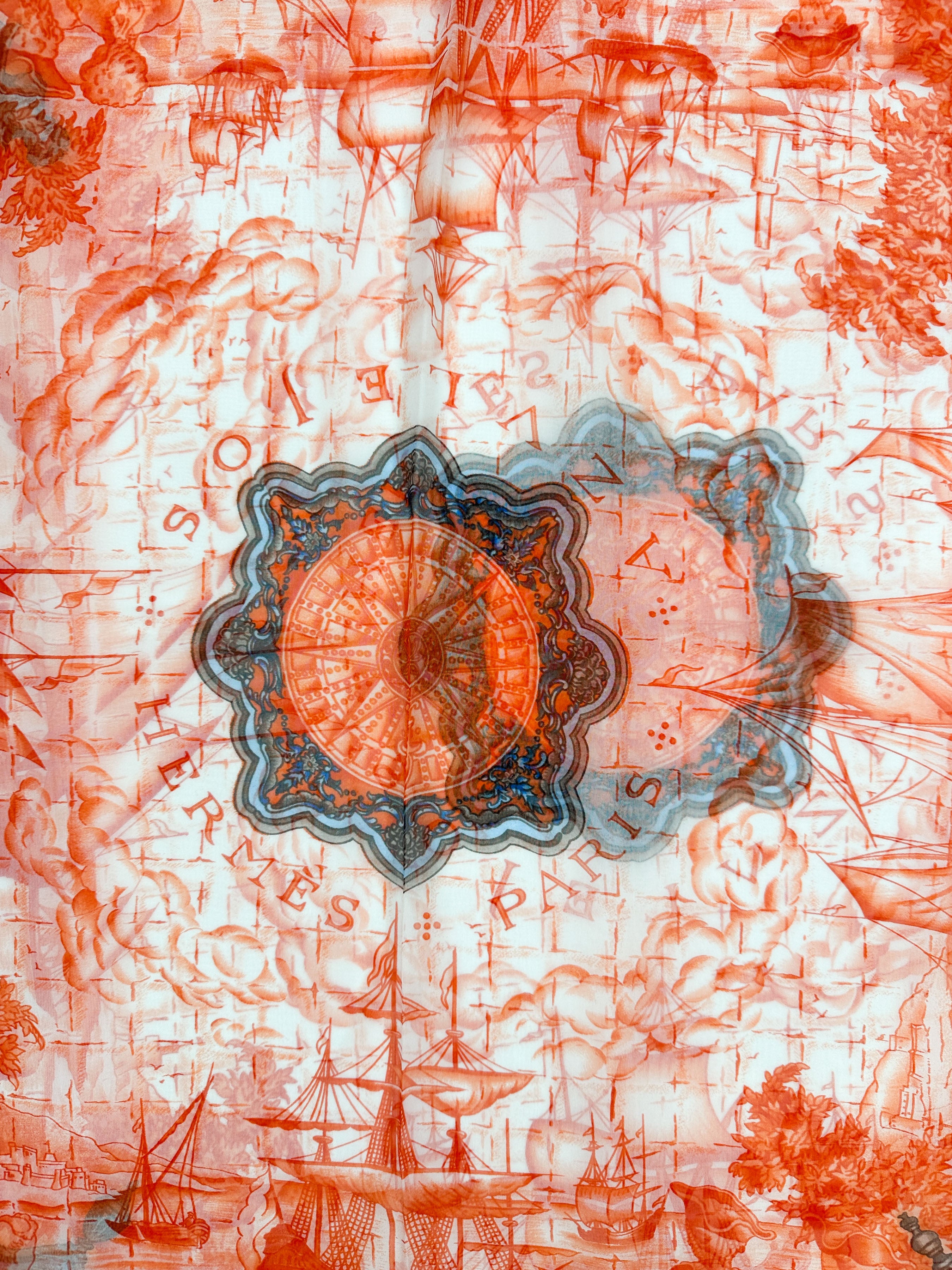 Hermès Azulejos Mousseline Rectangle