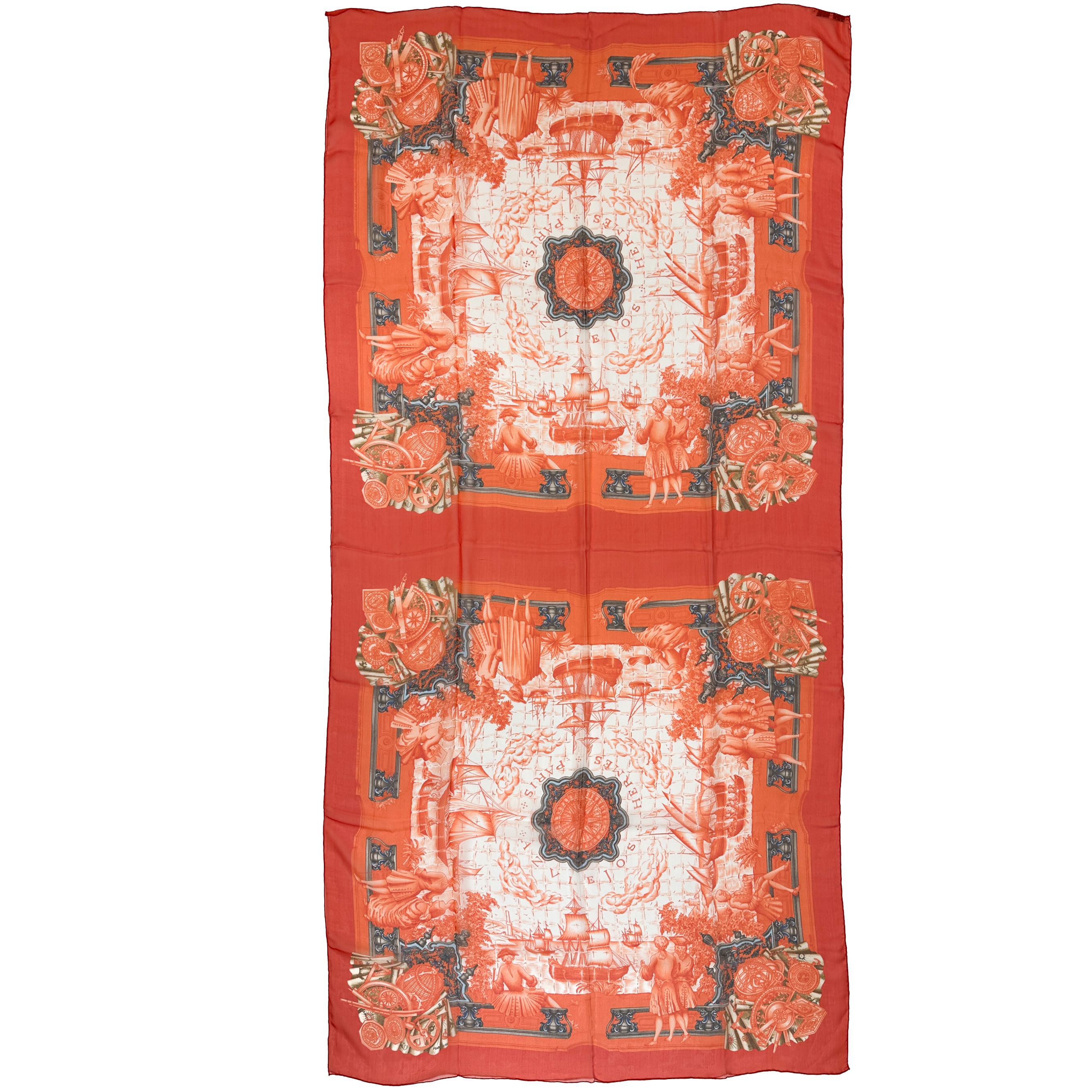 Hermès Azulejos Mousseline Rectangle