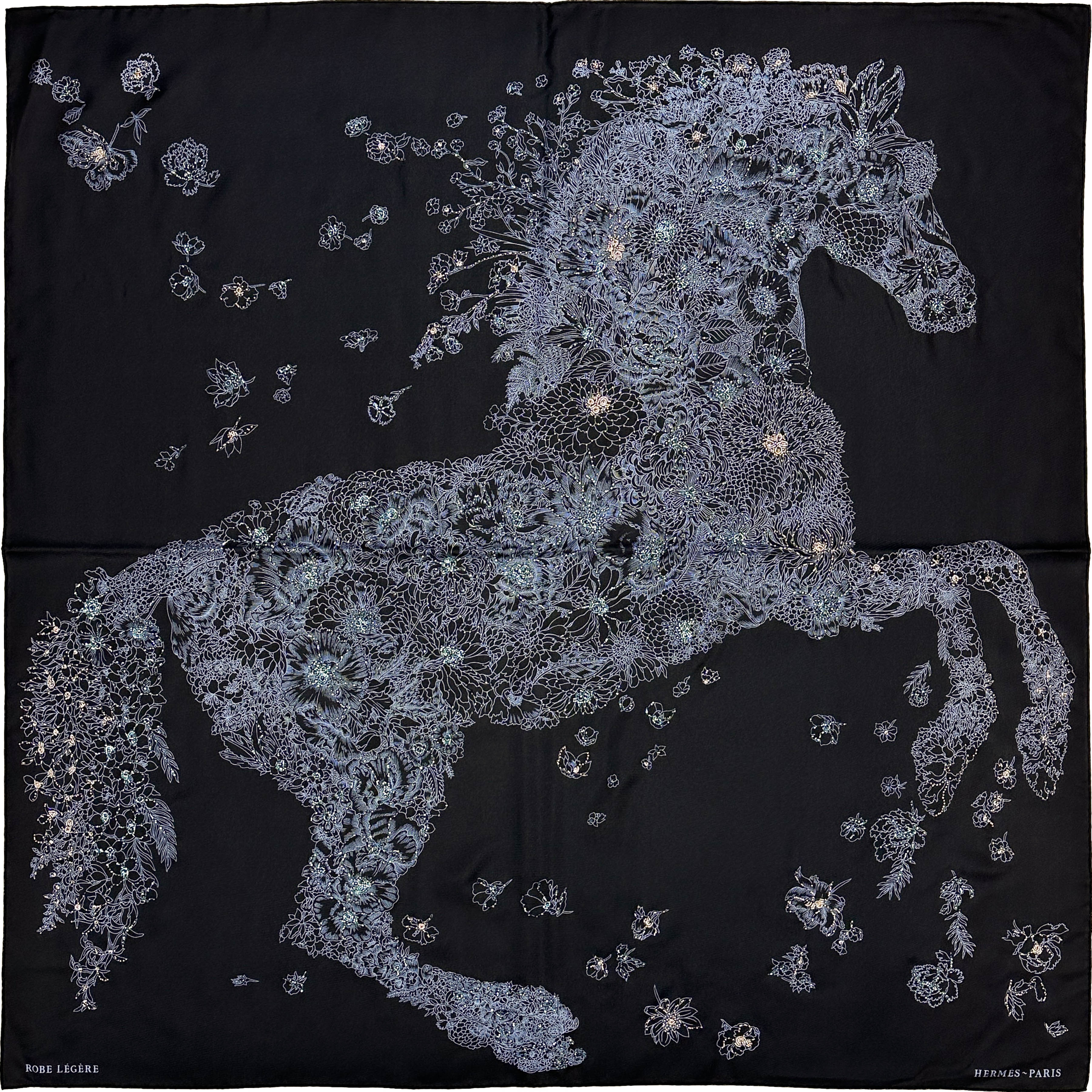 Hermès Robe Legere Beaded Exceptional 90