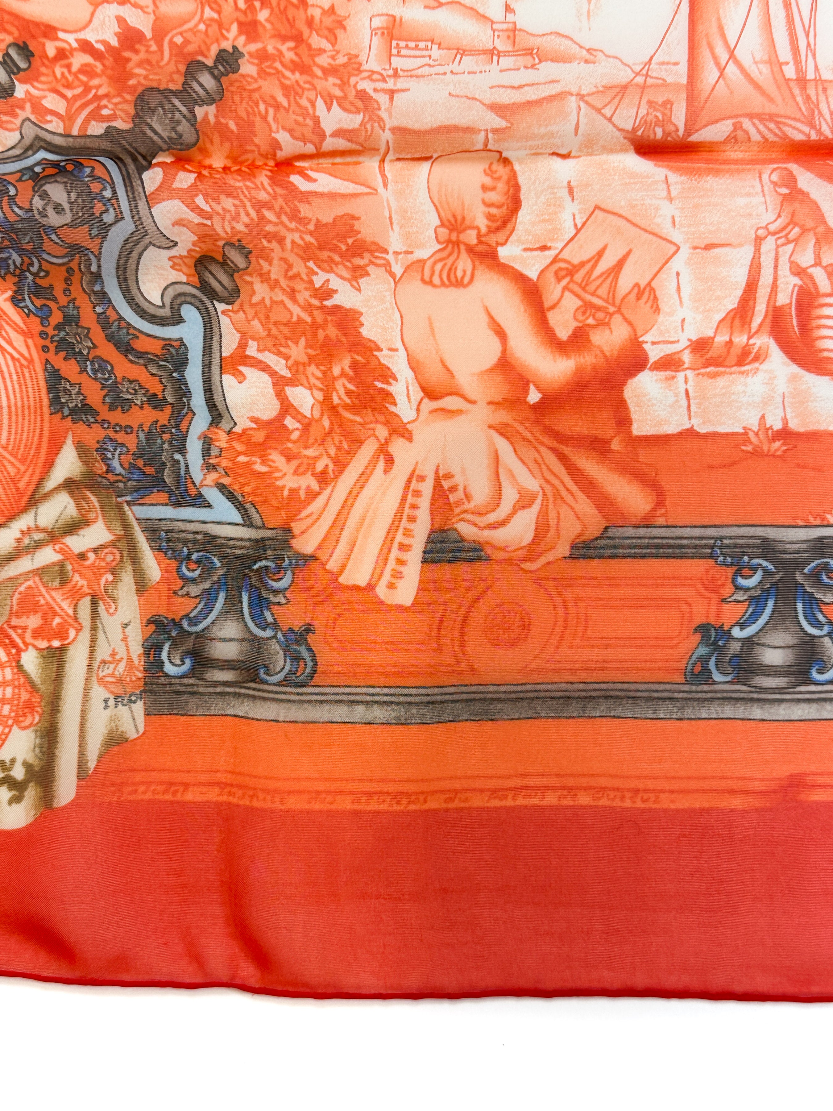 Hermès Azulejos Mousseline Rectangle