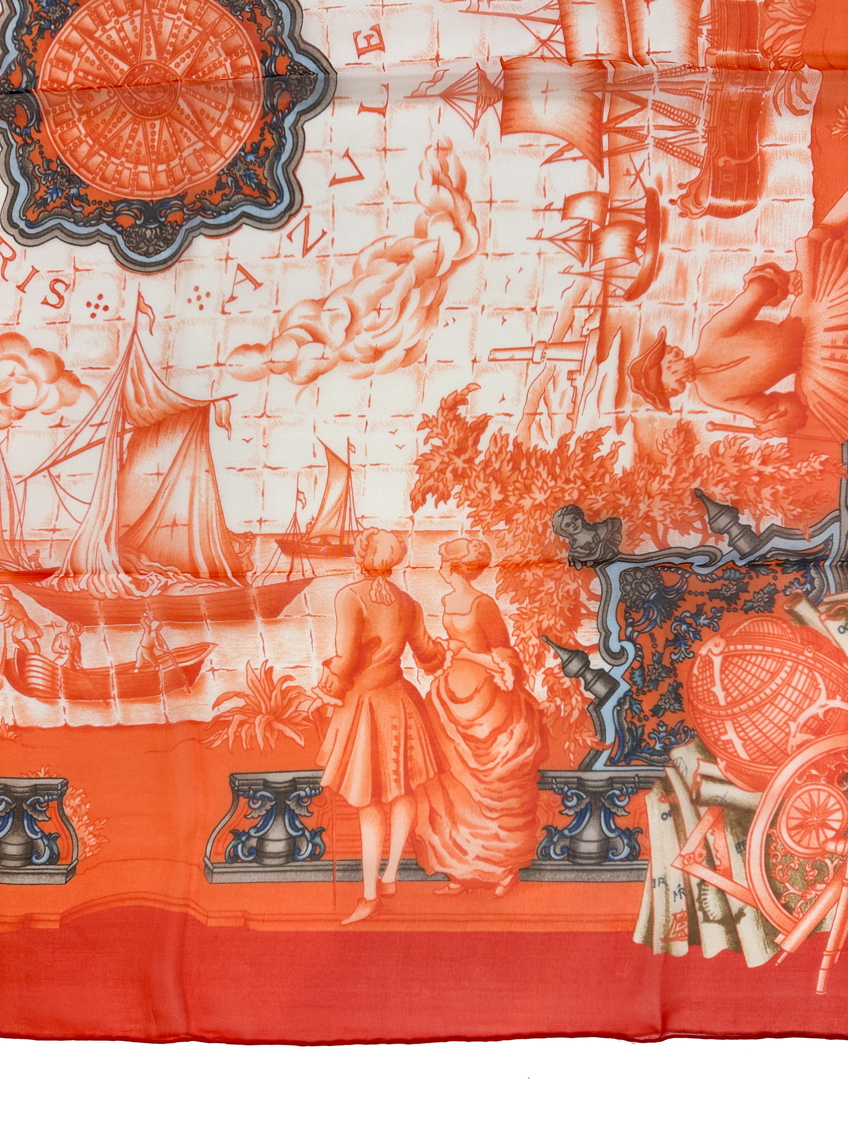 Hermès Azulejos Mousseline Rectangle
