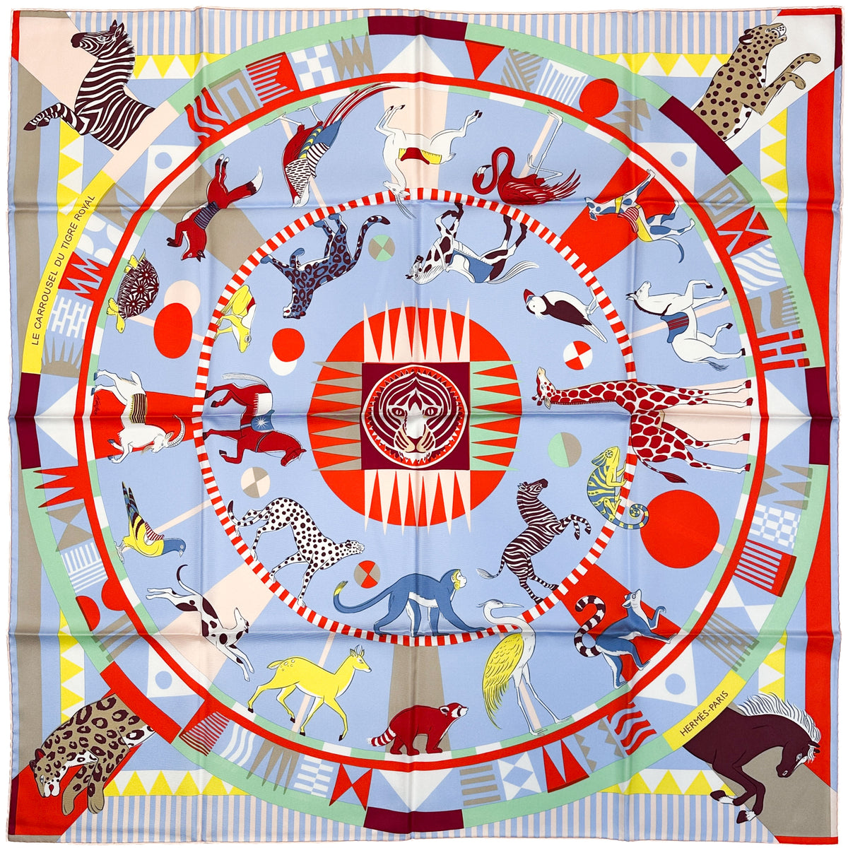 Hermès Le Carrousel du Tigre Royal 90