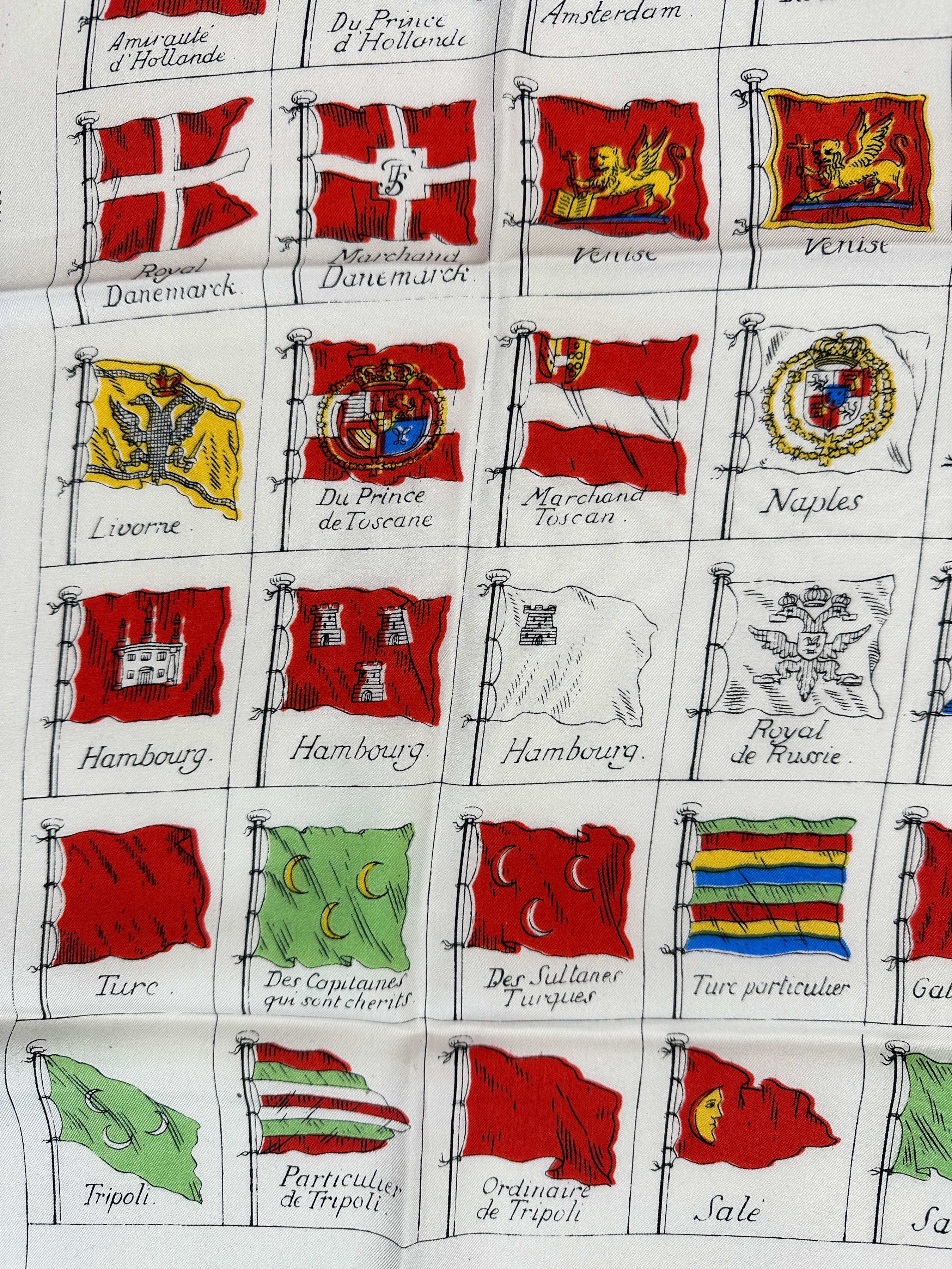 Hermès Tableau des Pavillons que Les Vaisseaux Abordent en Mer 90