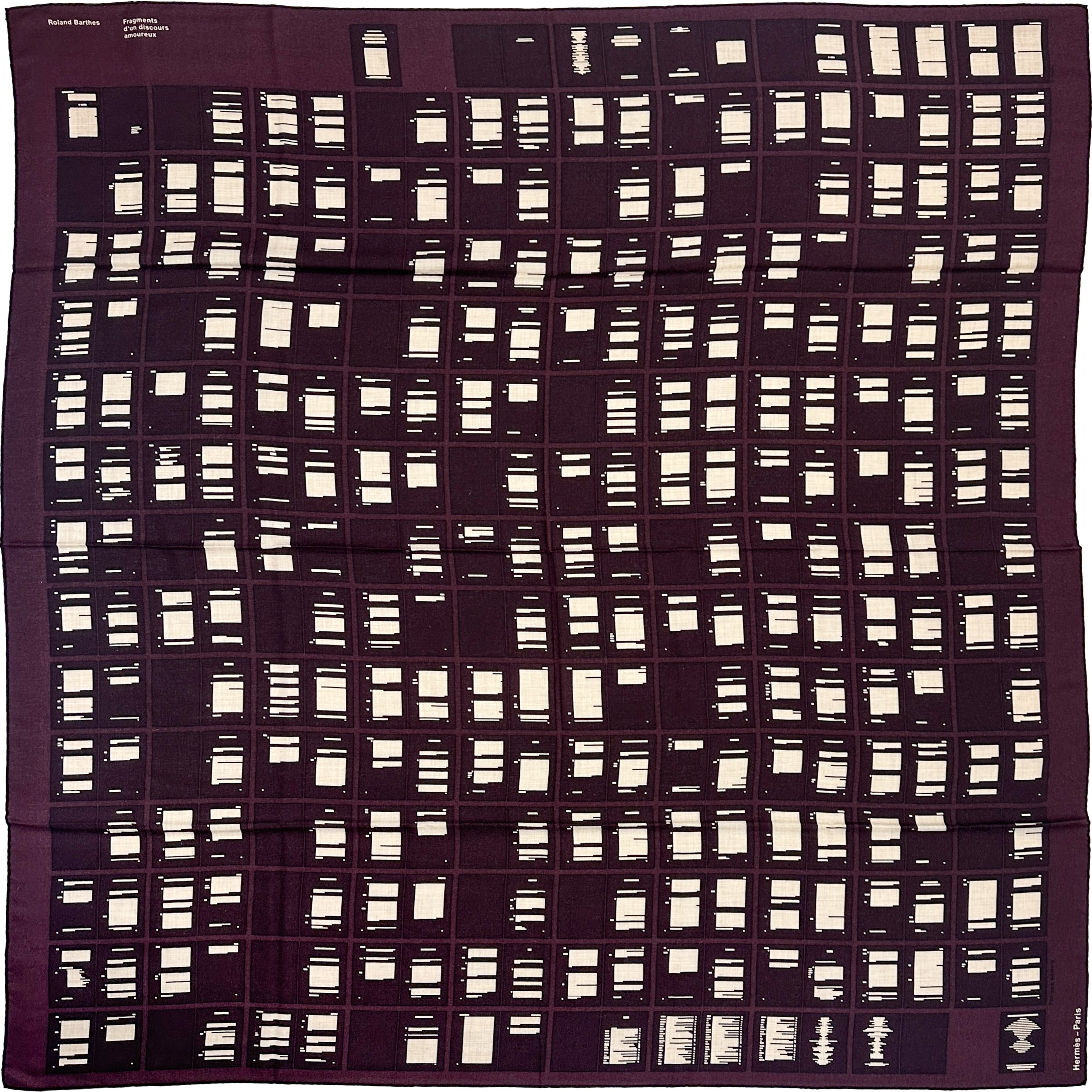 Hermès Fragments d'Un Discours Amoureux Cashmere Silk 140