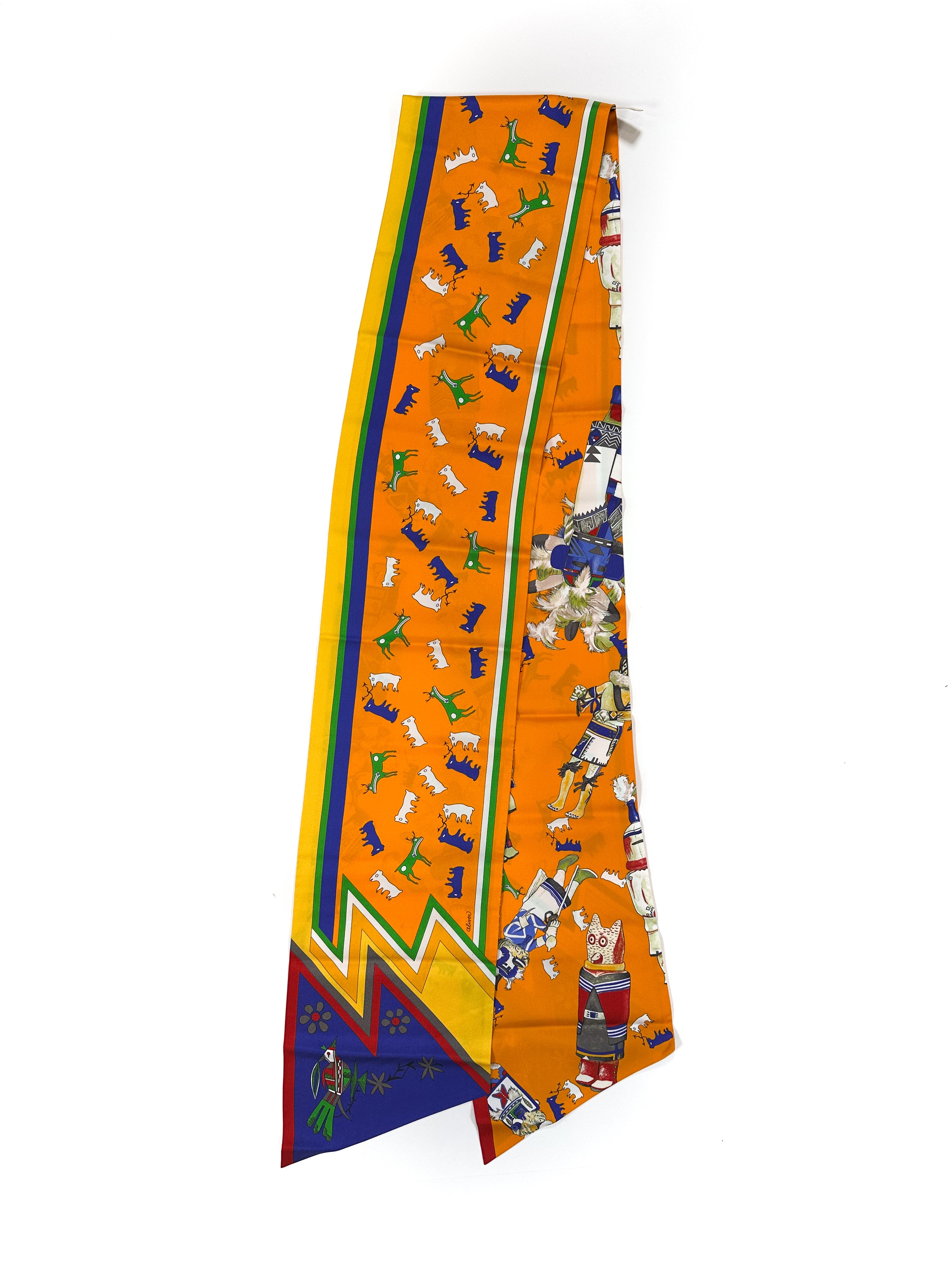Hermès Kachinas Maxi Twilly Slim