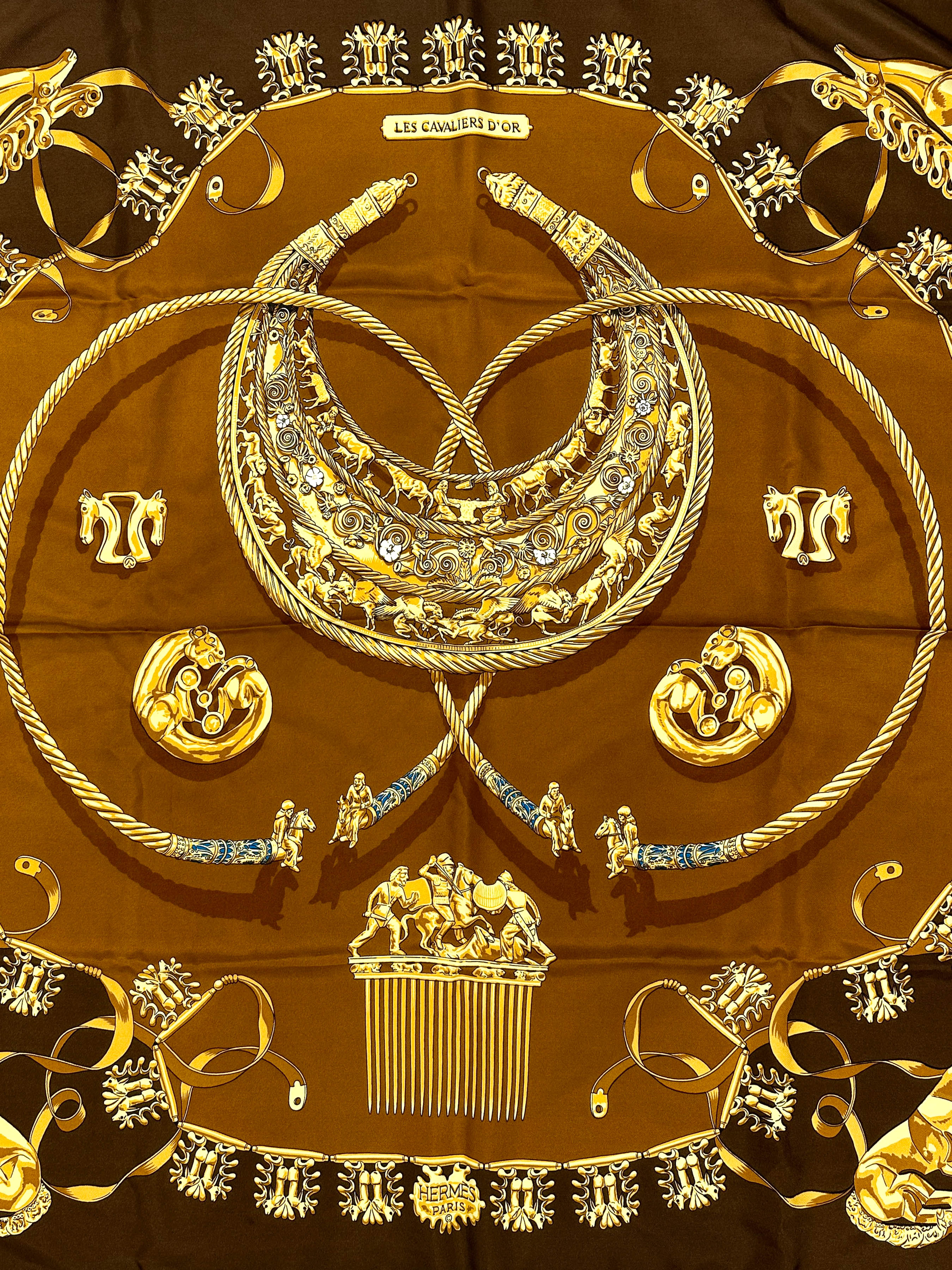 Hermès Les Cavaliers d'Or 90
