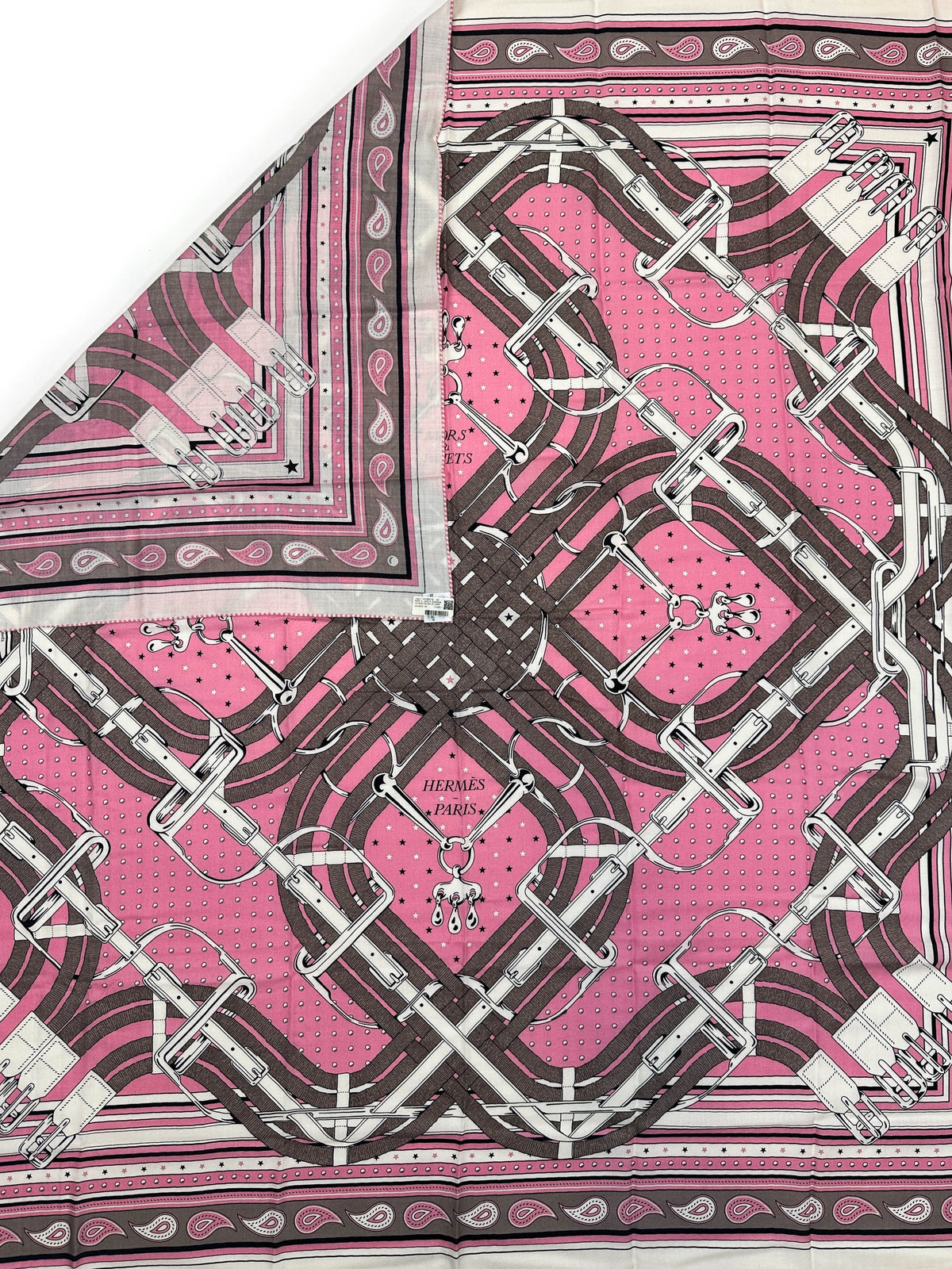 Hermès Mors à Jouets Bandana Cashmere Silk 140