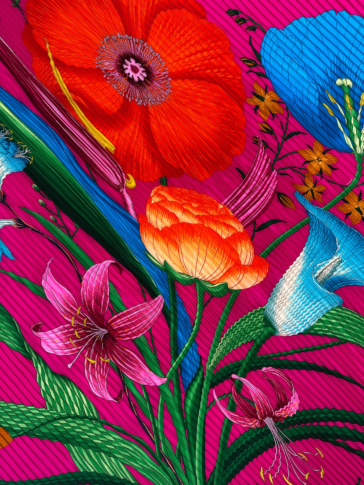 Hermès Bouquet Final Plissé 140