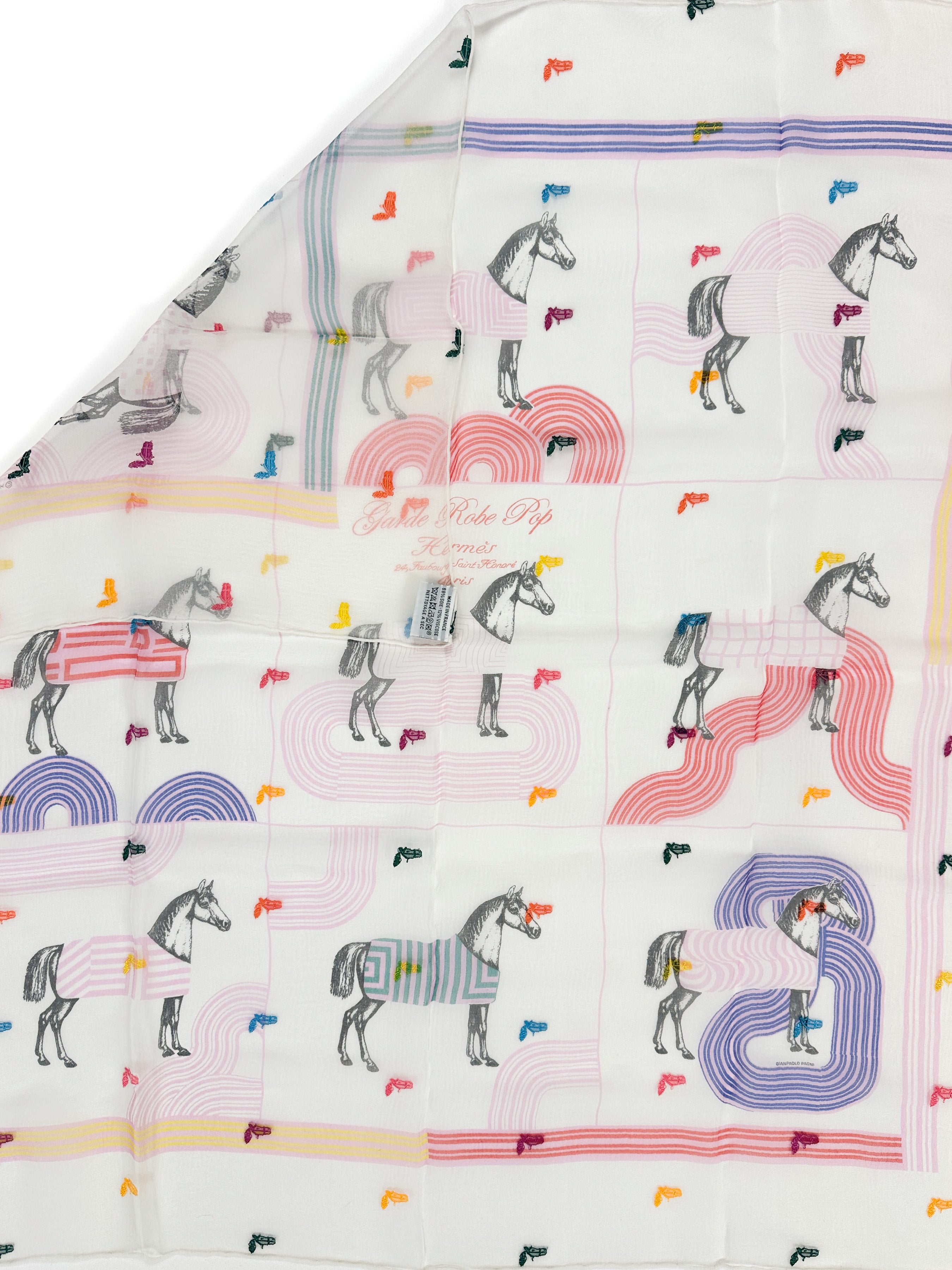 Hermès Garde-Robe Pop Confetti Mousseline 80