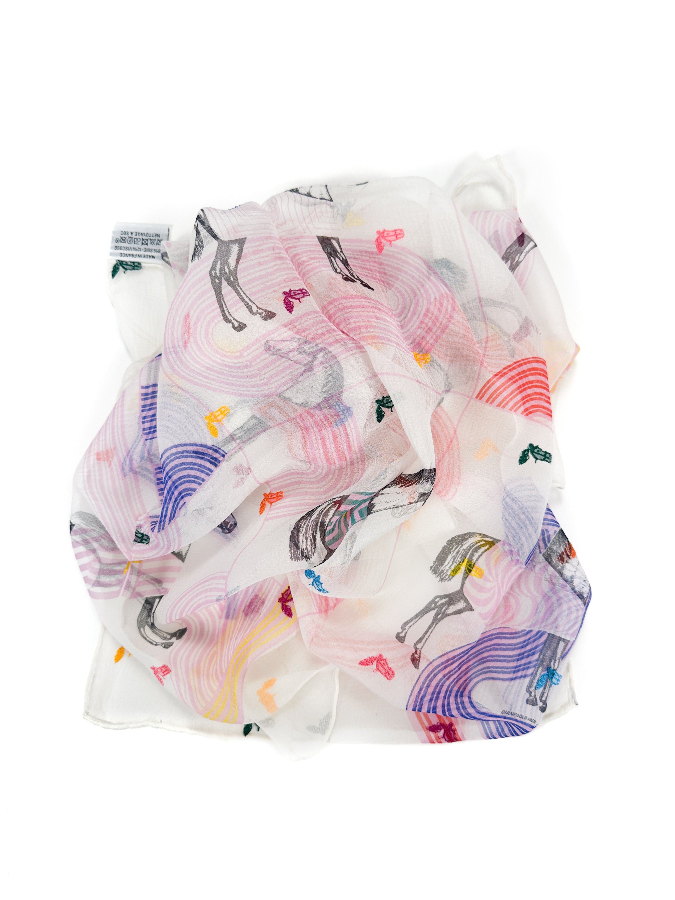 Hermès Garde-Robe Pop Confetti Mousseline 80