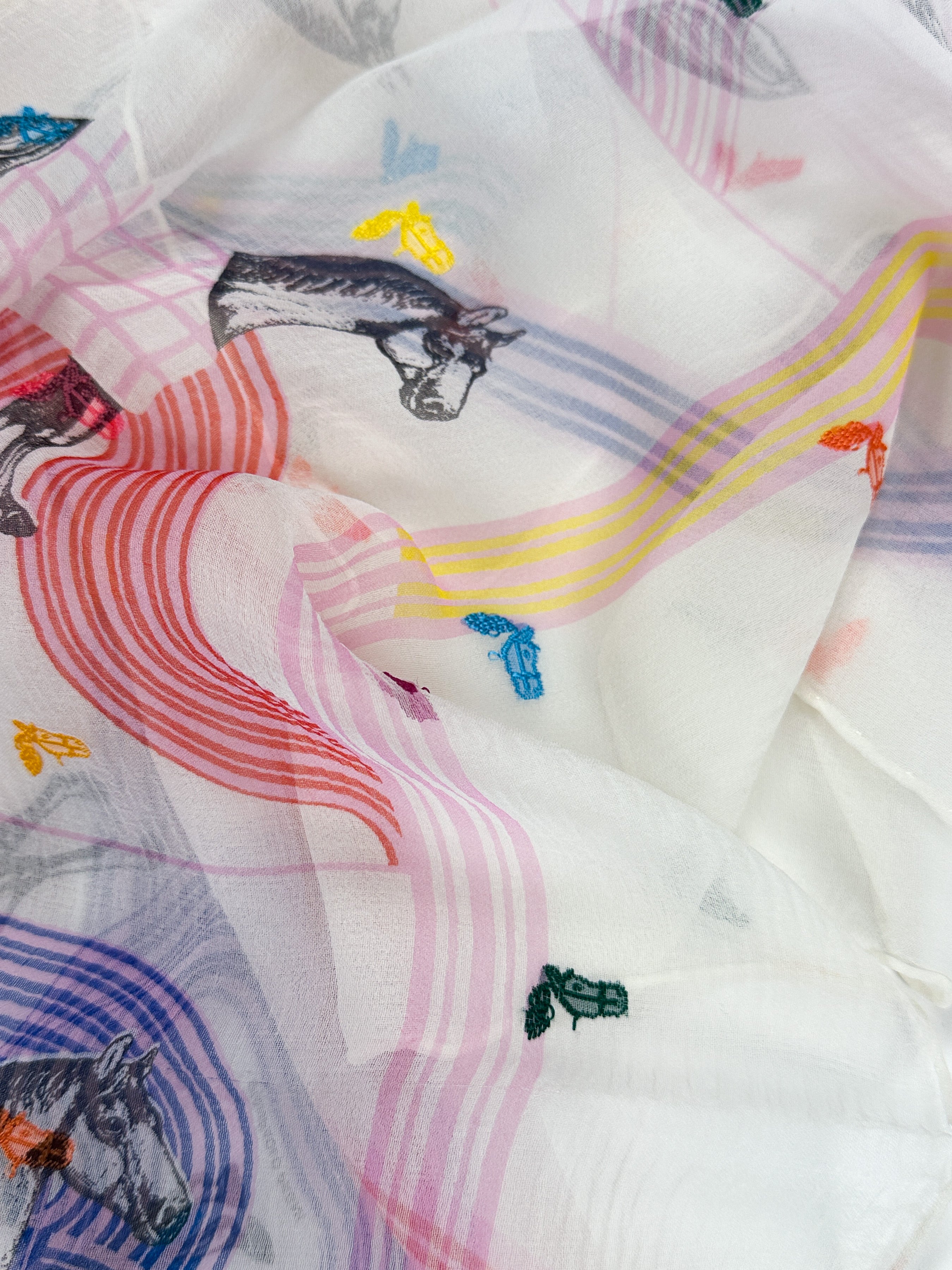 Hermès Garde-Robe Pop Confetti Mousseline 80