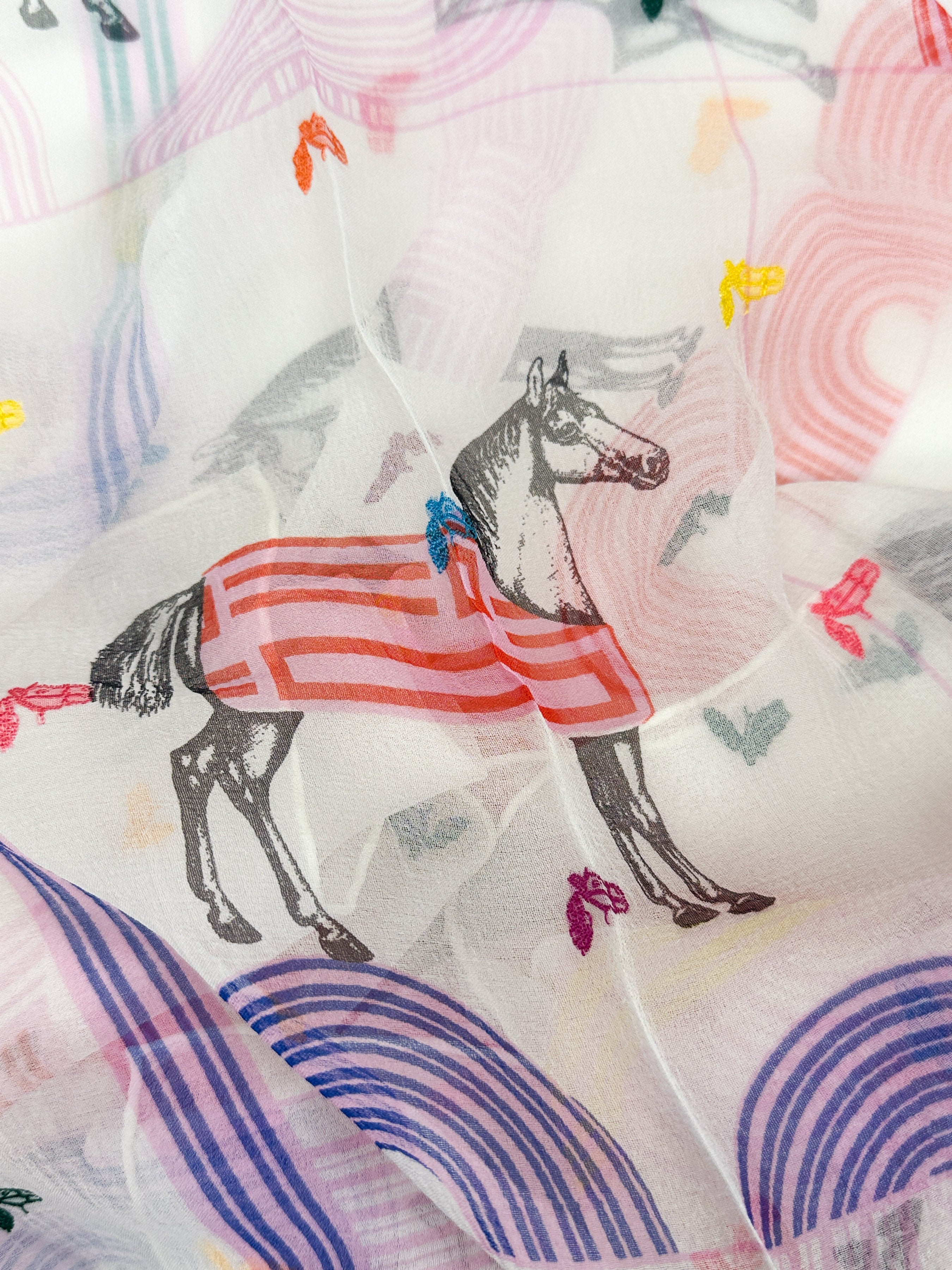Hermès Garde-Robe Pop Confetti Mousseline 80