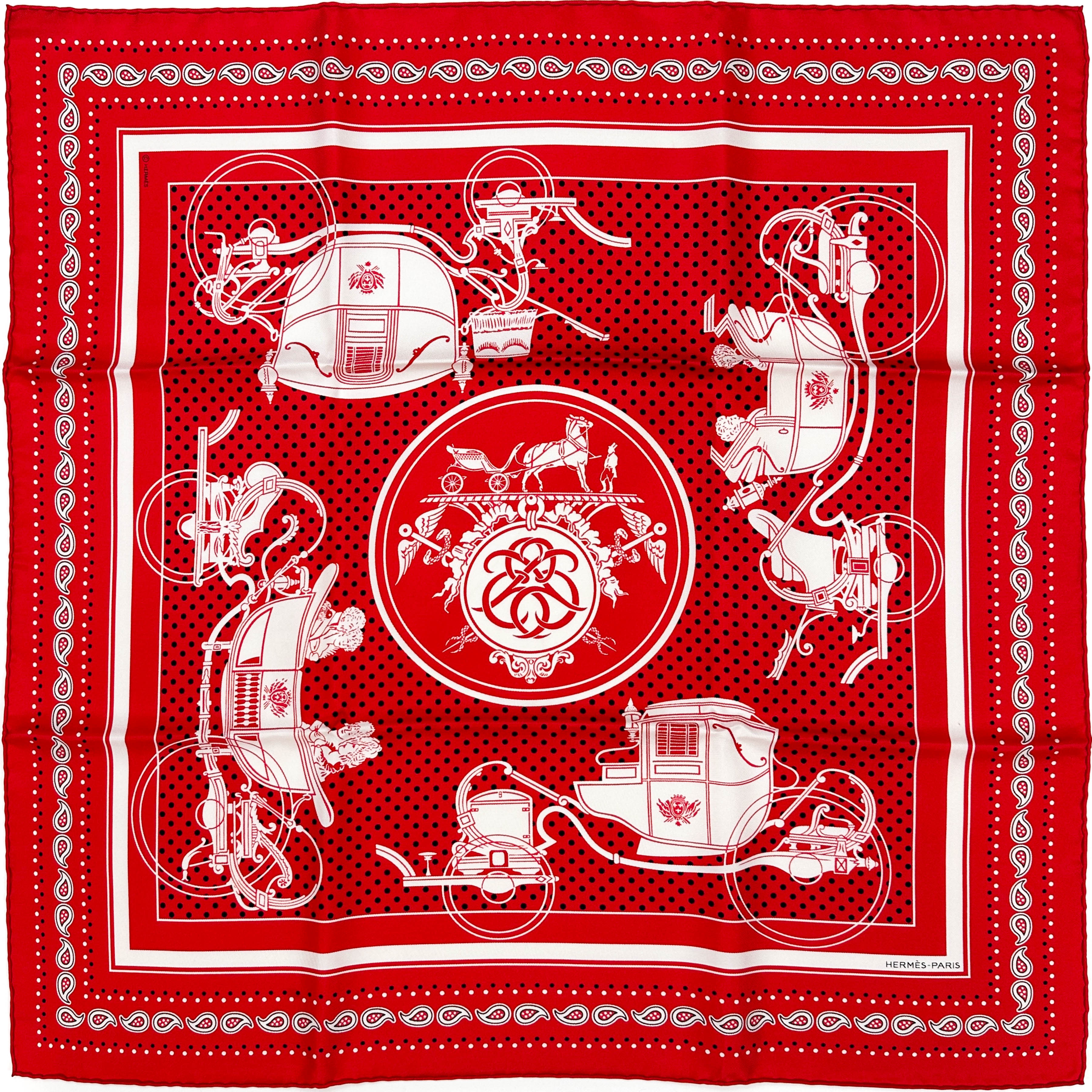 Hermès Ex-Libris Bandana 55