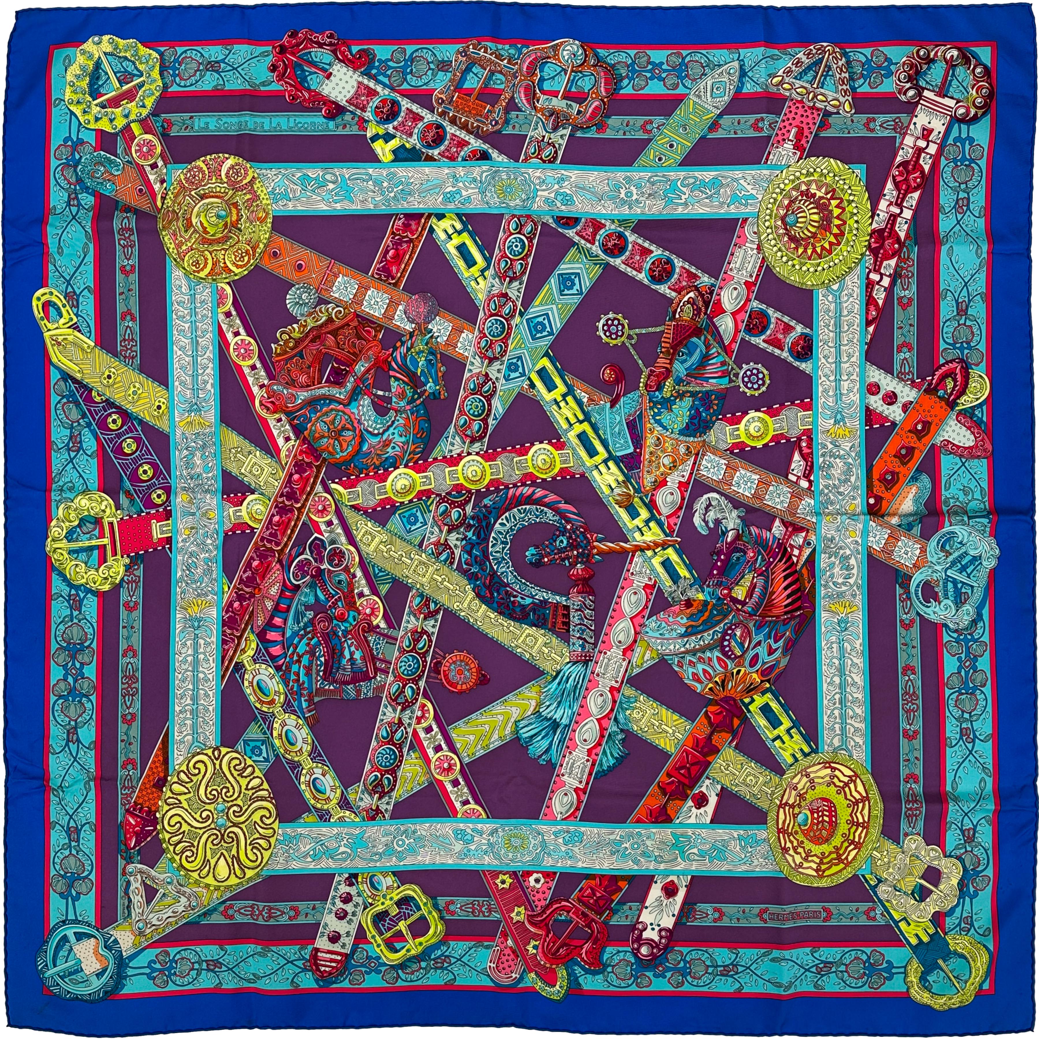 Hermès Le Songe de La Licorne 90