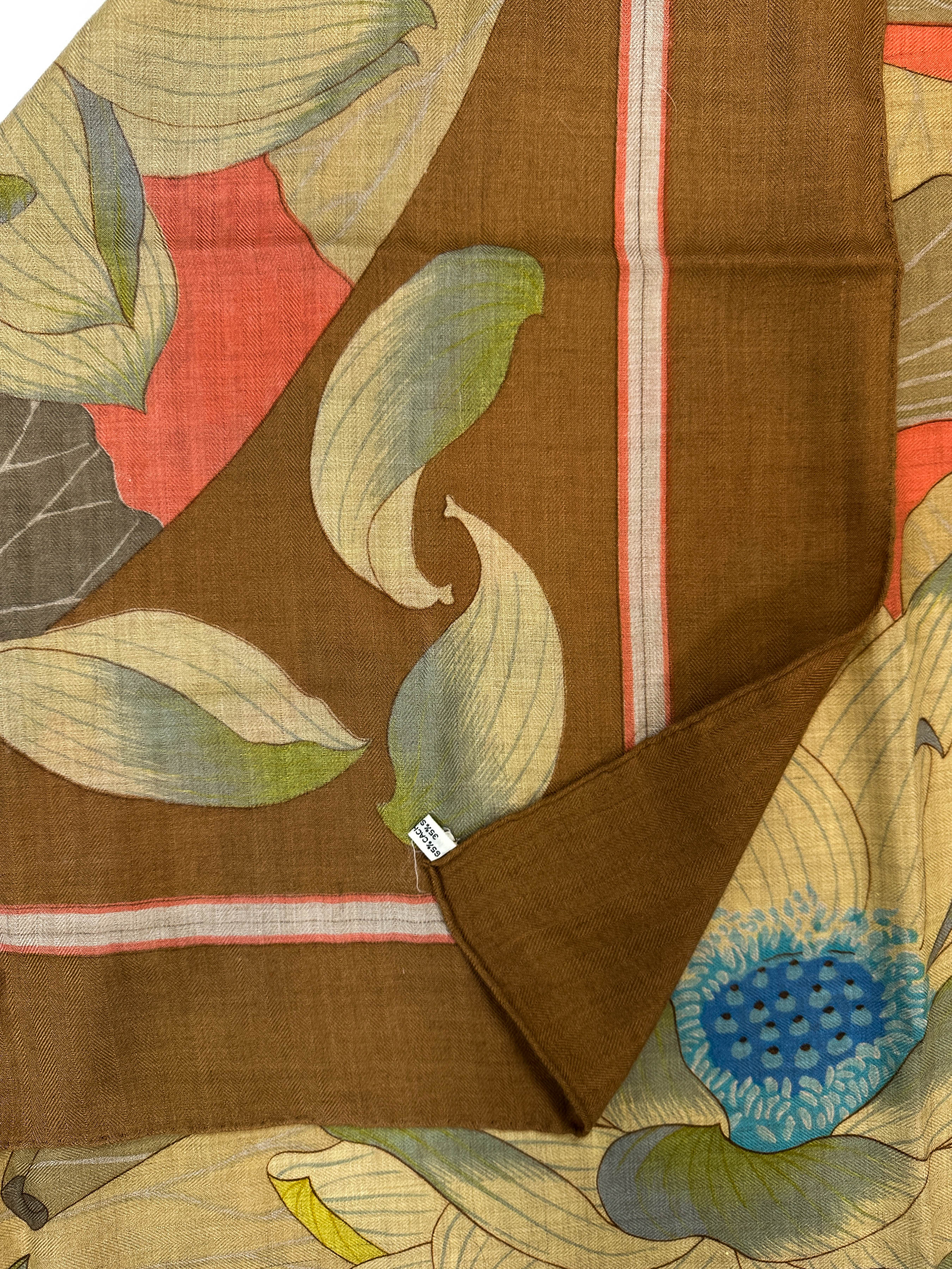 Hermès Fleurs de Lotus Cashmere Silk 140
