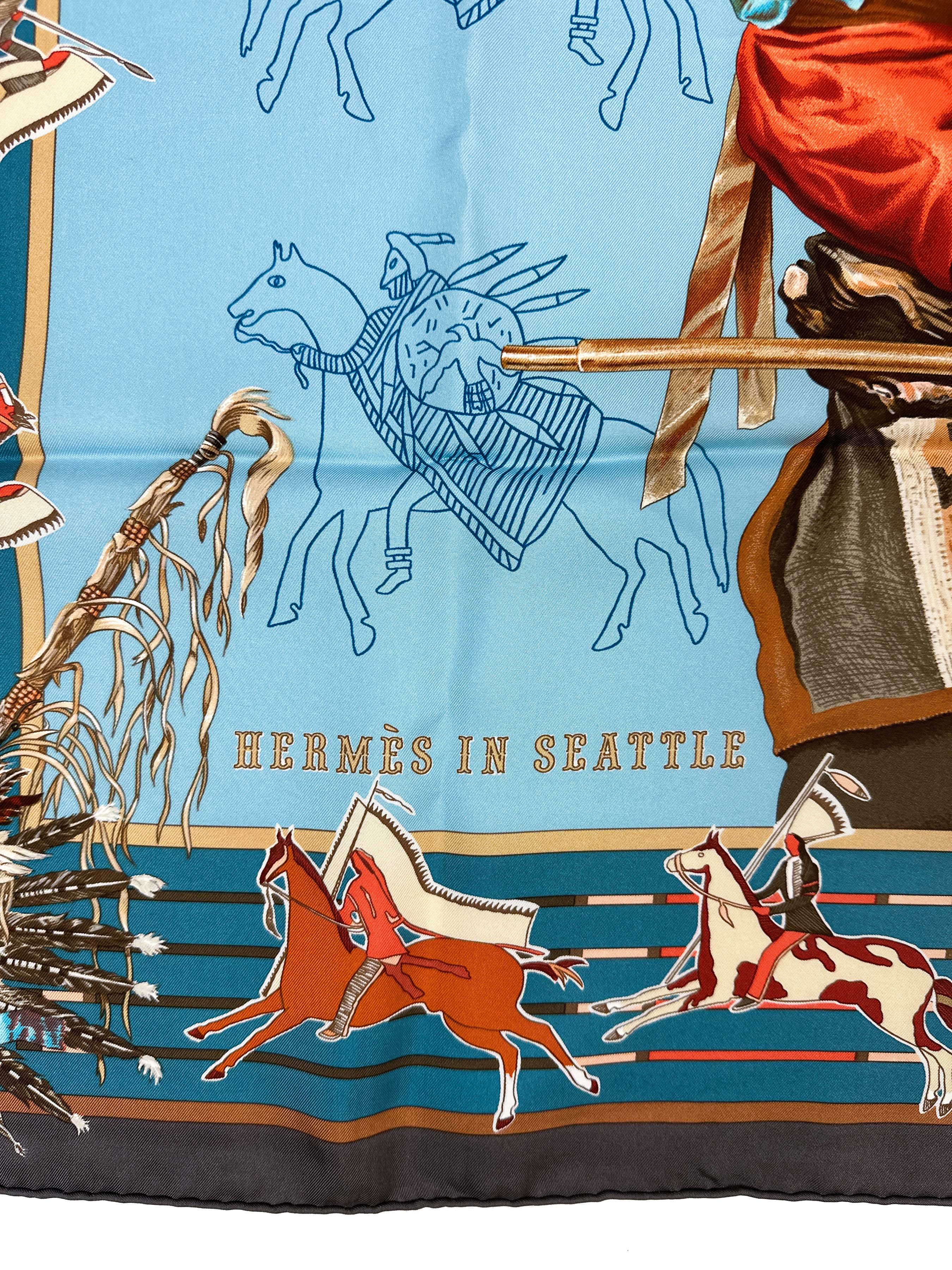 Hermès *Limited Edition Hermès In Seattle 2009* Pani La Shar Pawnee 90