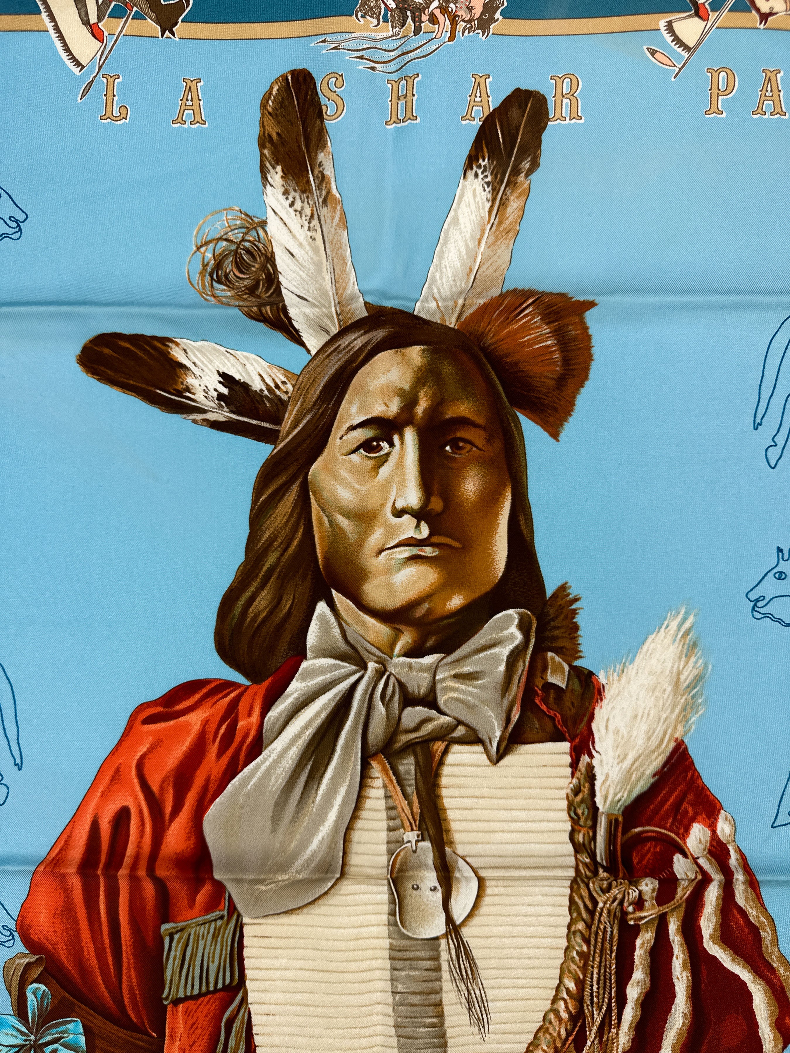 Hermès *Limited Edition Hermès In Seattle 2009* Pani La Shar Pawnee 90